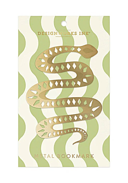 Celebrate the Year of the Snake with this sturdy yet lightweight lustrous brass bookmark. This sop-hisss-ticated bookmark will hold your place perfectly. 