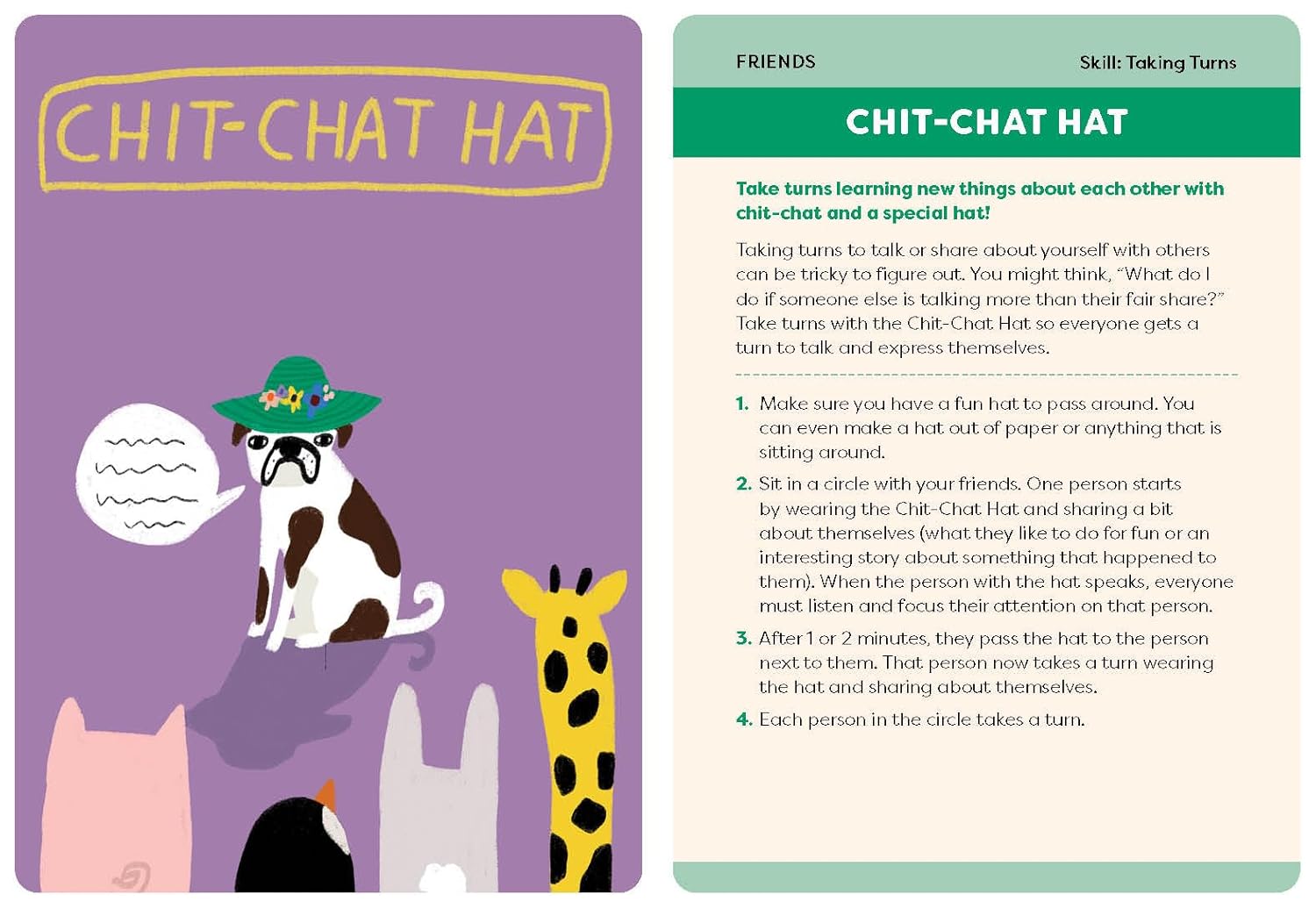 Social Skills Activity Deck for Kids is a fun, interactive tool to help kids build confidence in skills like making new friends, sharing, listening, and teamwork.