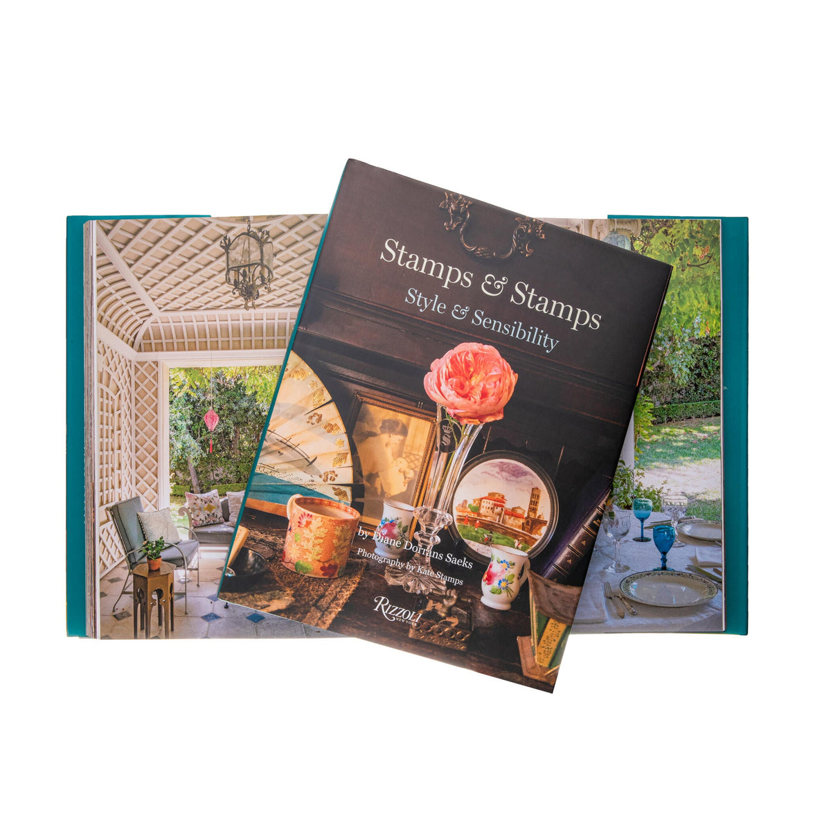 Book titled 'Stamps & Stamps Style & Sensibility' with a floral design on the cover.