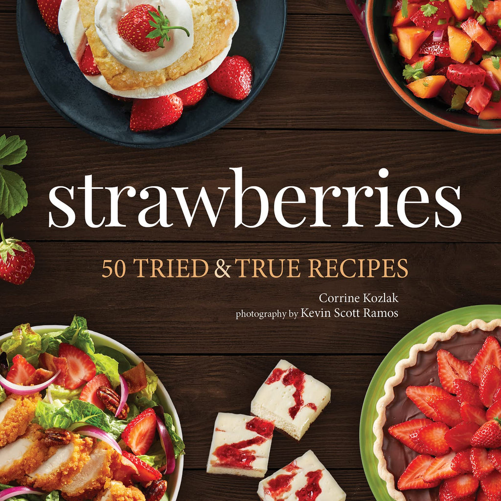 Create delectable desserts and other dishes with this strawberry-themed cookbook, featuring 50 recipes complemented by full-color photographs of each dish. . Add Strawberries to your cookbook collection, and savor this wonderful variety of salads, drinks, desserts, and more. 136 pages. Softcover.