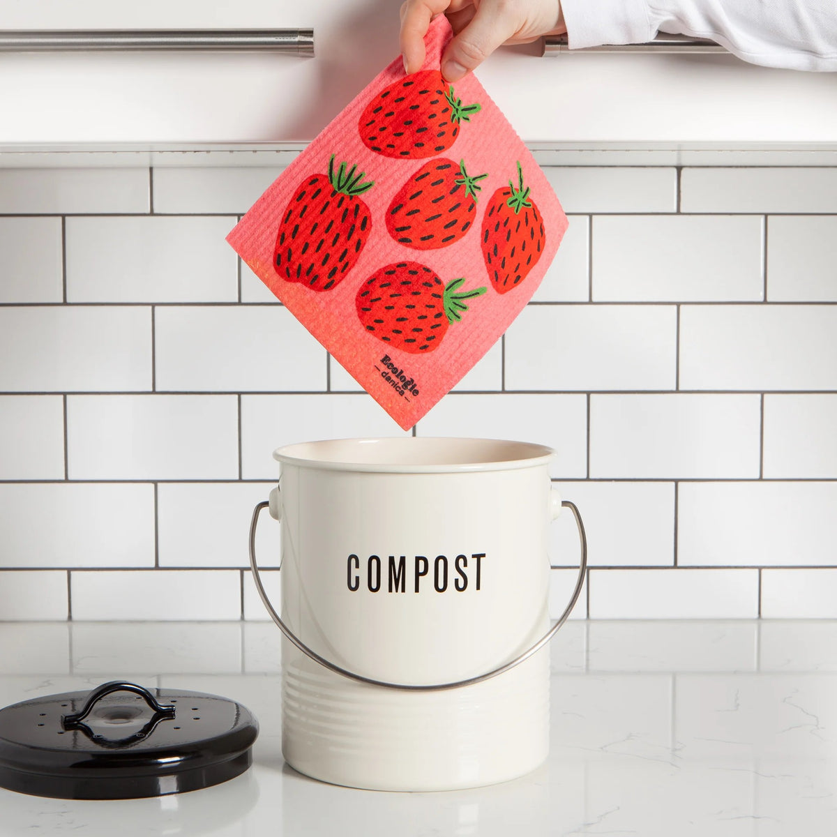 STRAWBERRY SWEDISH SPONGE CLOTH