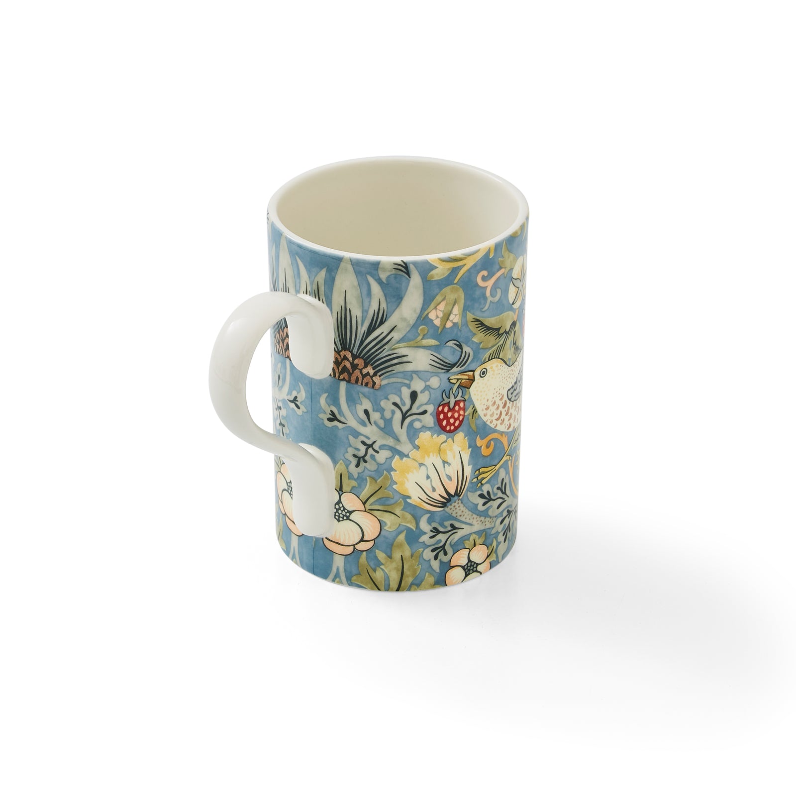Celebrate 160 years of Morris & Co. with this truly beautiful Strawberry Thief 12 Ounce Mug. The Strawberry Thief design features elegant birds surrounded by strawberries and blooms. The Huntington is home to the largest collection of William Morris artefacts outside of the United Kingdom. Dishwasher and microwave safe