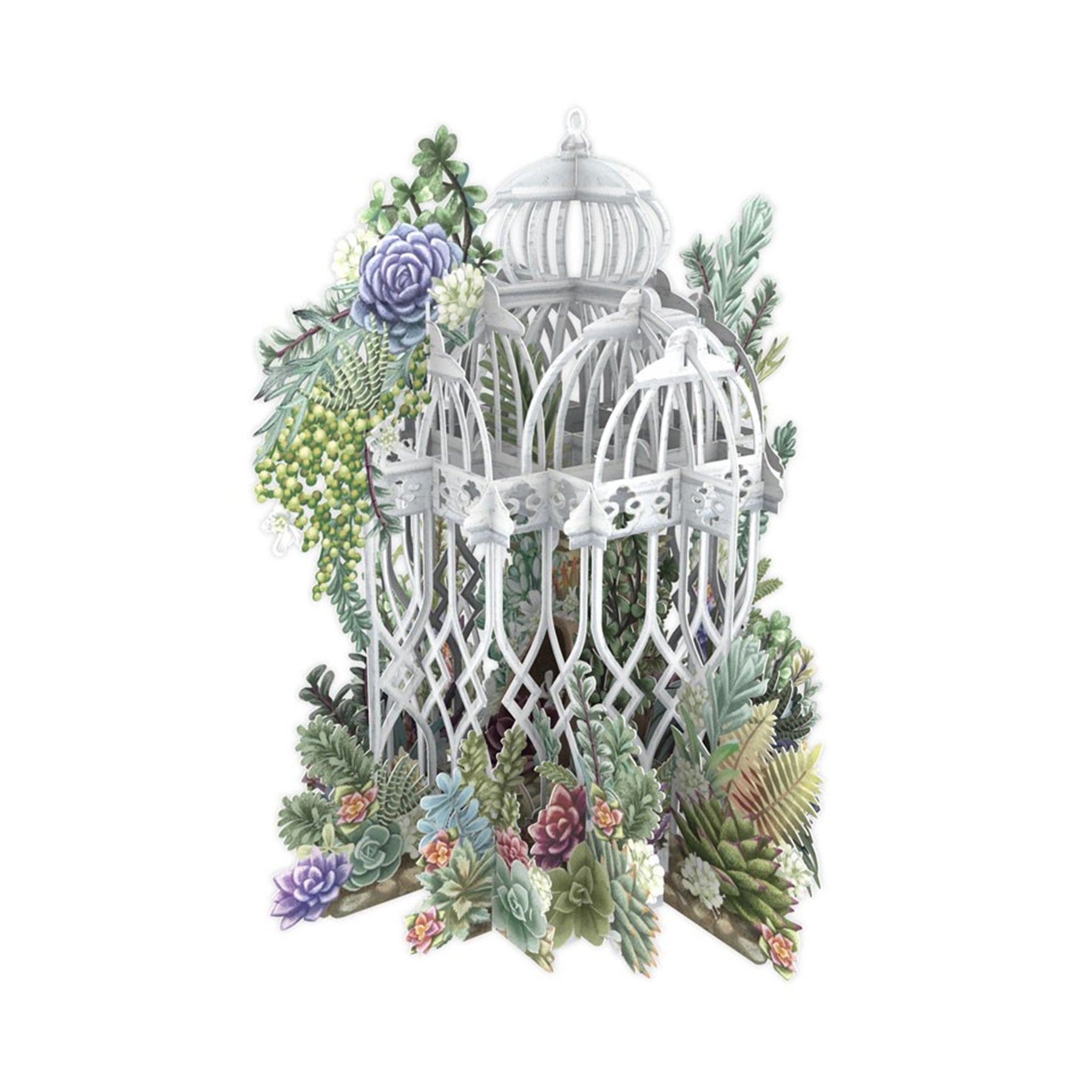 birthday succulent pop up card SUCCULENT GREENHOUSE POP-UP CARD