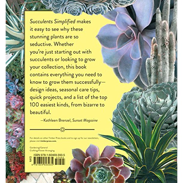 Succulent plants are easy to grow and design once you know the basics. Succulents Simplified is a complete primer on choosing, growing and designing with succulents. Along with photos packed with design ideas, this book explains how to grow and care for succulents no matter where you live. With 334 color photos! 