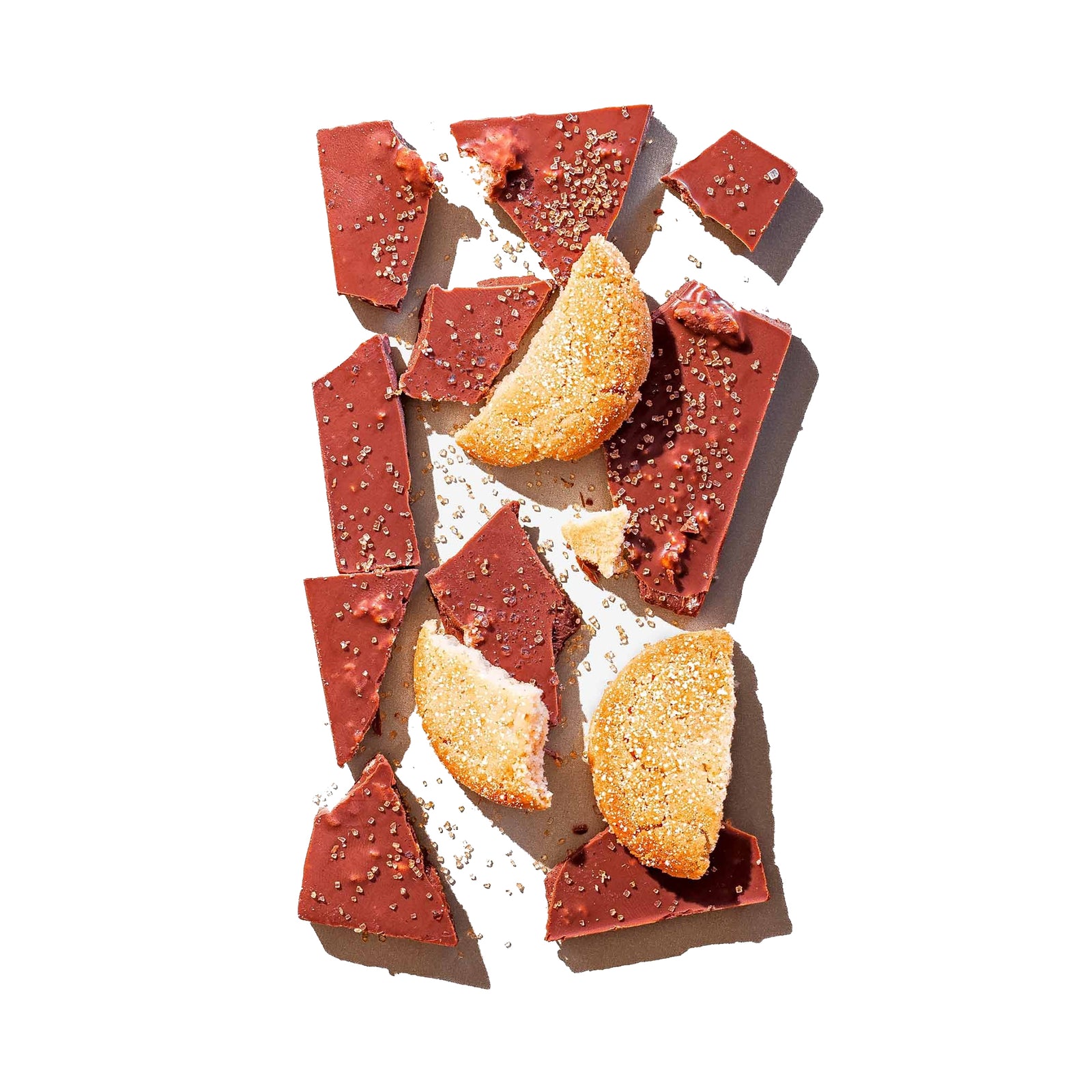 Packaged sugar cookie flavor milk chocolate bar with fox design on the wrapper on a white background