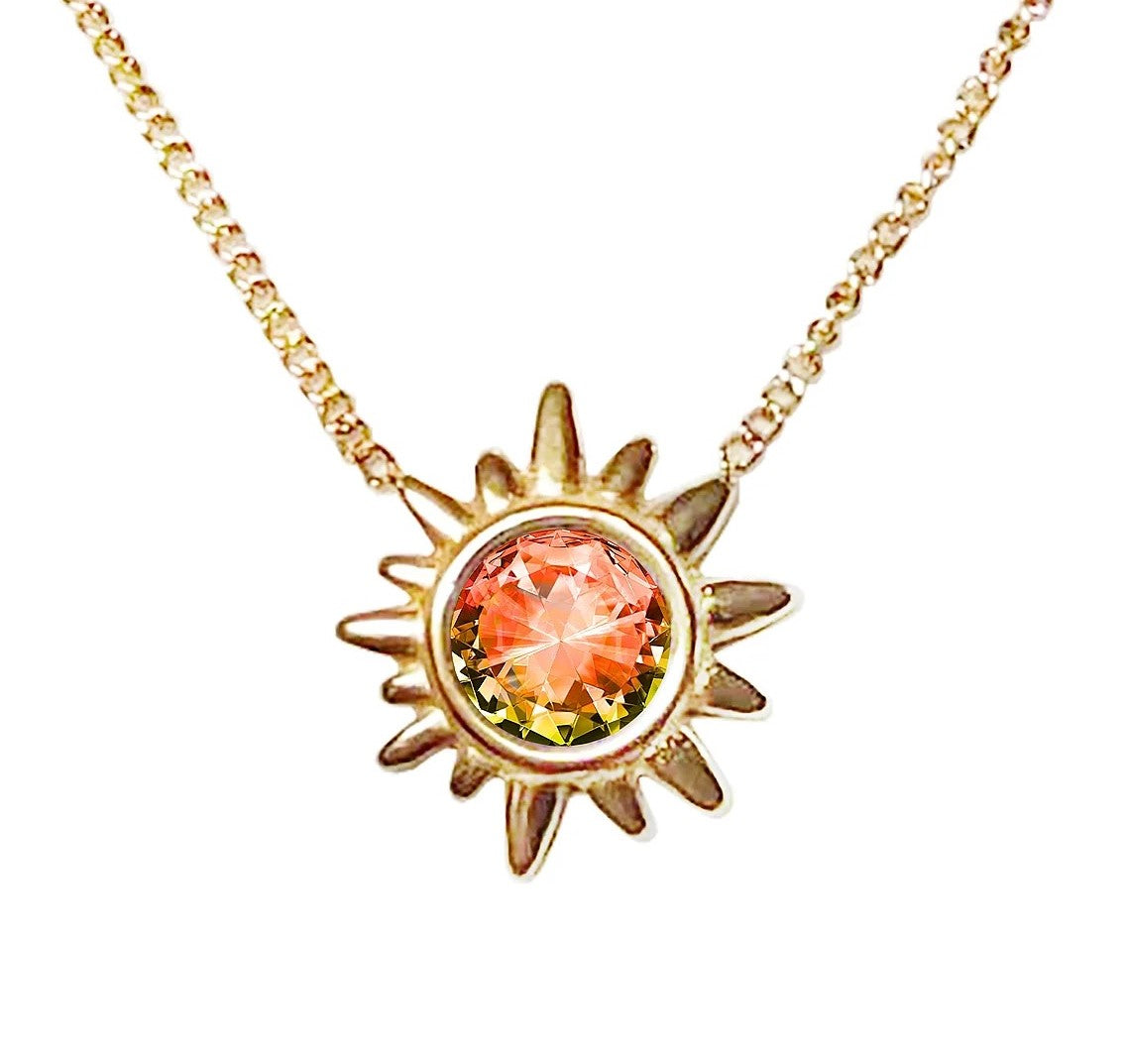 SUNBURST CRYSTAL NECKLACE