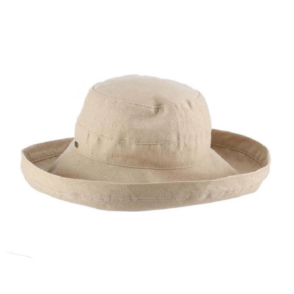 Stay safe and stylish in the sun with this super comfortable, wide brim cotton sun hat. Made from 100% cotton canvas, this hat is lightweight, breathable and easily packs up into a bag or suitcase. Size approx: 3 1/2" Square Crown. 4" Shapeable Brim (1" Upcurl) Adjusts Fit - Fits up to size 7 1/4 comfortably.