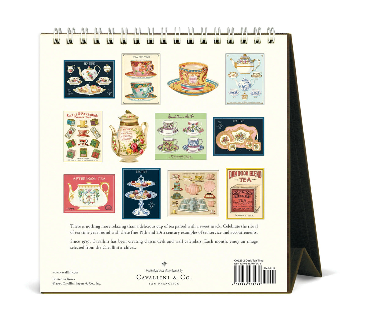 TEA TIME DESK CALENDAR 2026