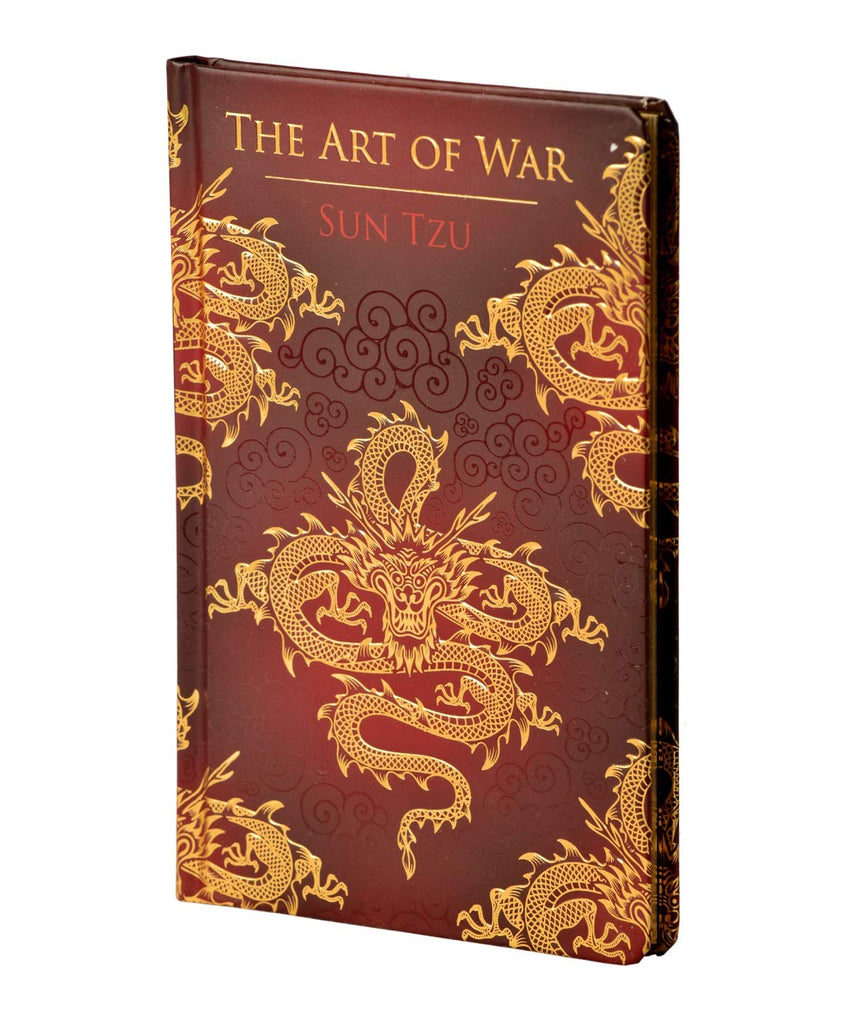A beautifully presented edition of an ancient classic. The Art of War By Sun Tzu is an ancient Chinese military treatise dating from the Late Spring and Autumn Period (roughly 5th century BC). The work, which is attributed to the ancient Chinese military strategist Sun Tzu ("Master Sun", also spelled Sunzi), is composed of 13 chapters. Each one is devoted to an aspect of warfare and how it applies to military strategy and tactics. 112 pages Embossed hardcover with gilded edge and satin bookmark.