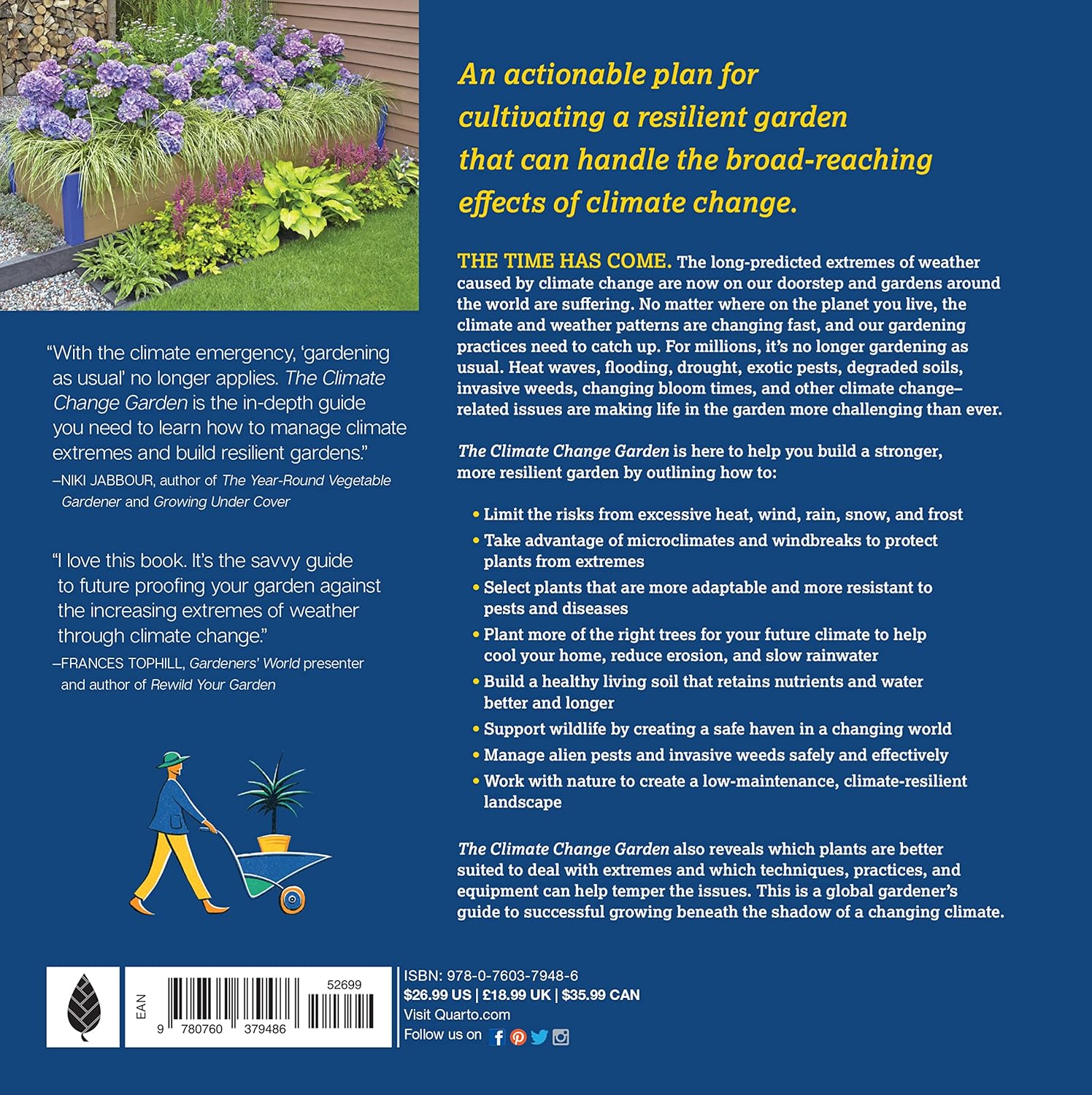 In this global gardener’s guide to creating a resilient, climate-wise garden, learn how to adapt your garden to cope with volatile weather extremes and other effects of a rapidly changing climate. Plant more of the right trees for your future climate to help cool your home and hold soil in place. Softcover.