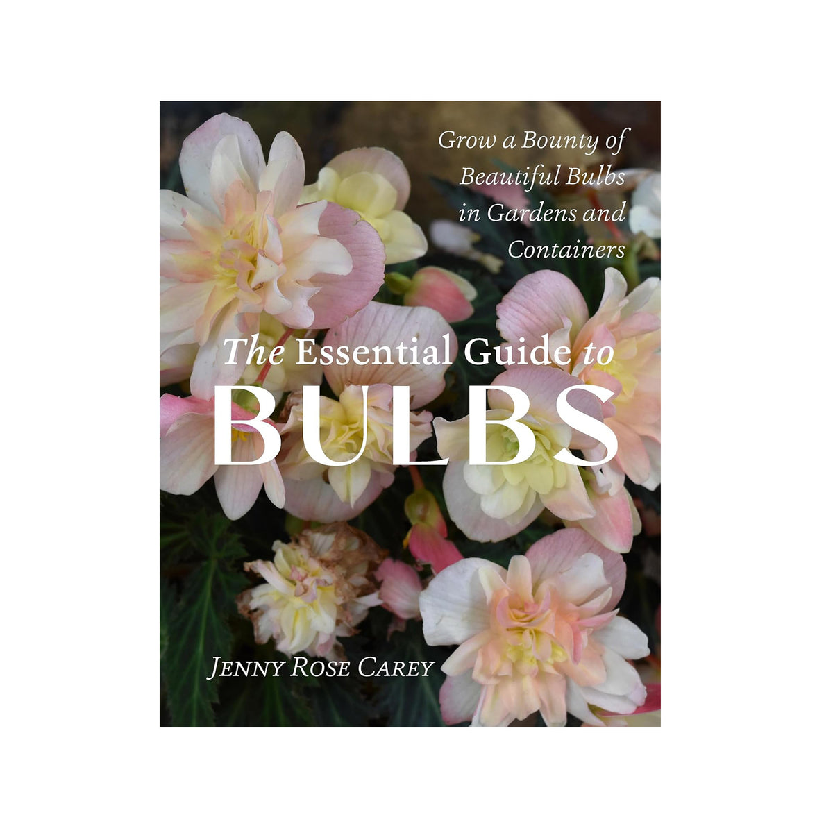 Book cover of 'The Essential Guide to Bulbs' with floral design and text.