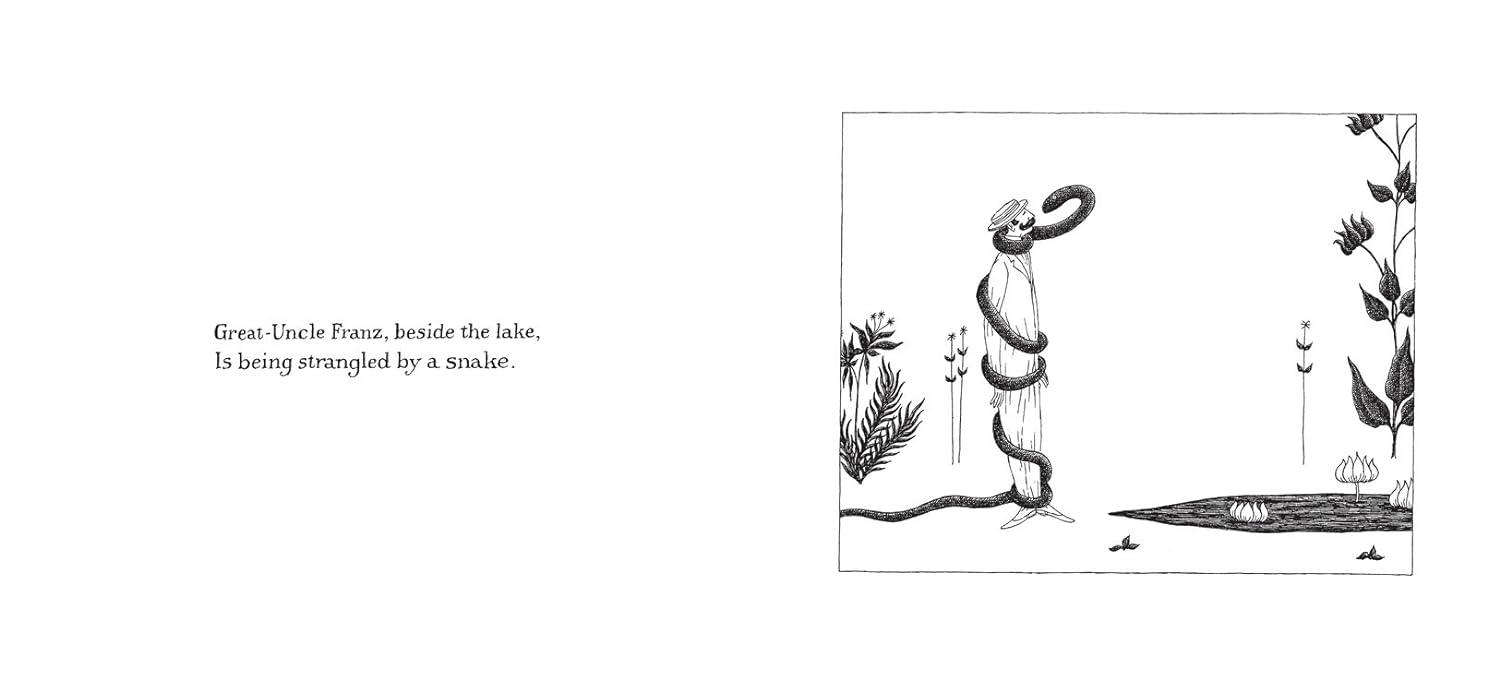 Gorey takes us on a surprising and humorous adventure as people find themselves in precarious situations while walking through the garden. Gorey (American, 1925-2000) is known for his quirky and imaginative drawings. Hardcover. The Huntington holds books illustrated by Gorey in its rare books collection.
