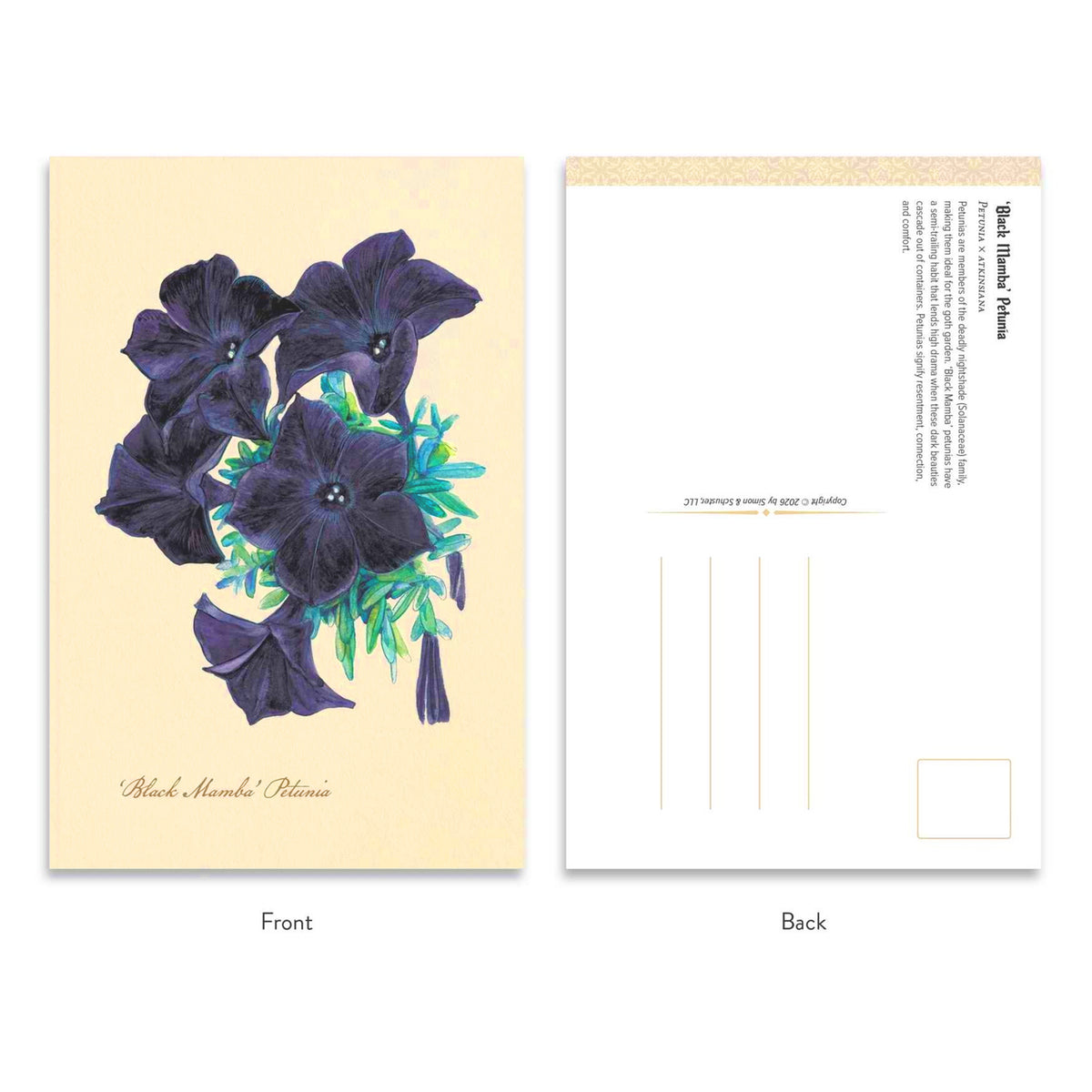 THE GOTH GARDEN: DARK BLOOMS: 50 POSTCARDS