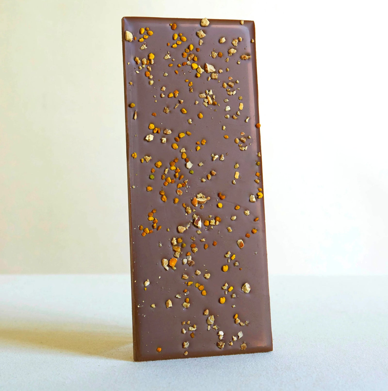 Chocolate bar packaging with floral design and 'Nature Lover' text on a white background