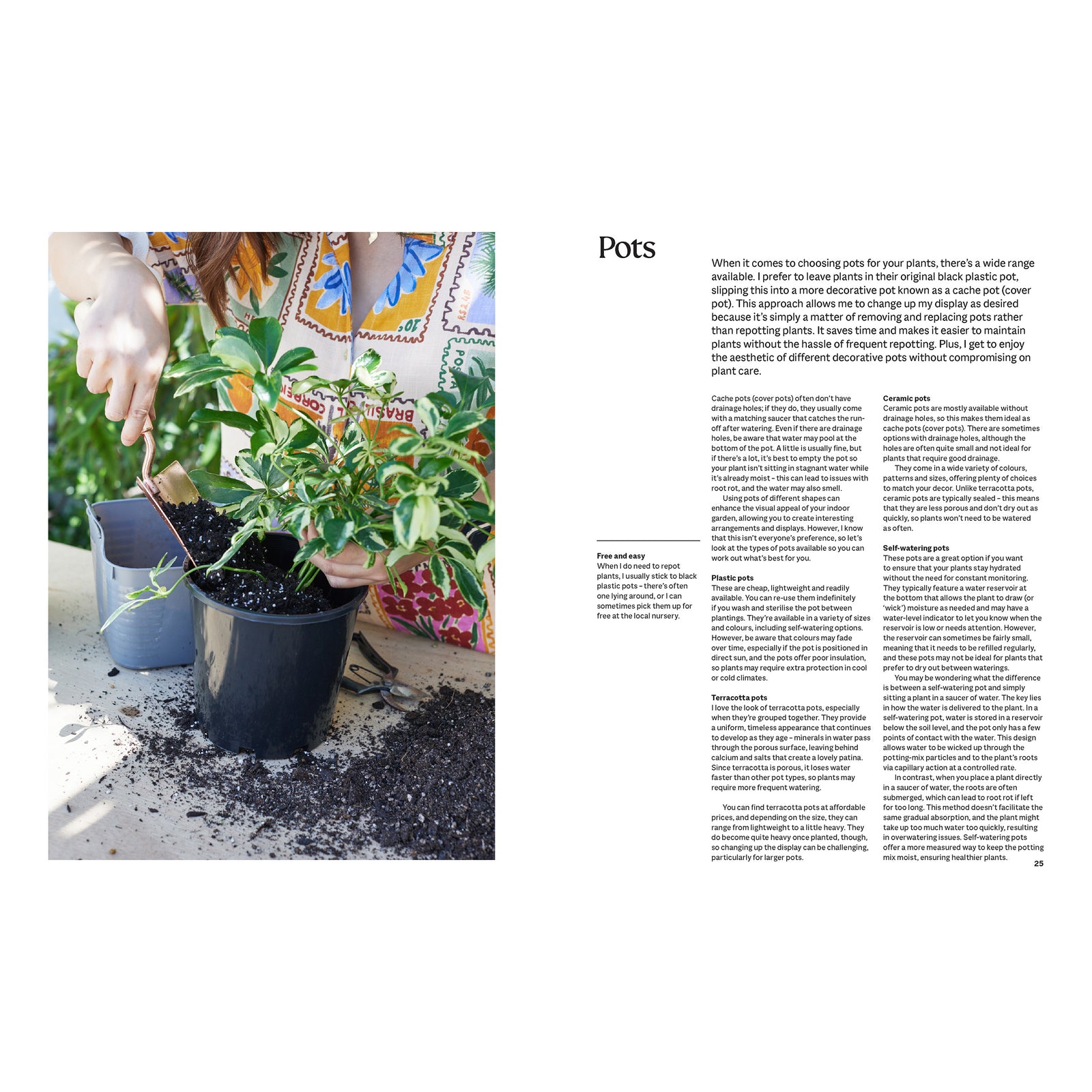 The Plant Book by Tammy Huynh, featuring a black cover with colorful illustrated leaves and bold orange title text.