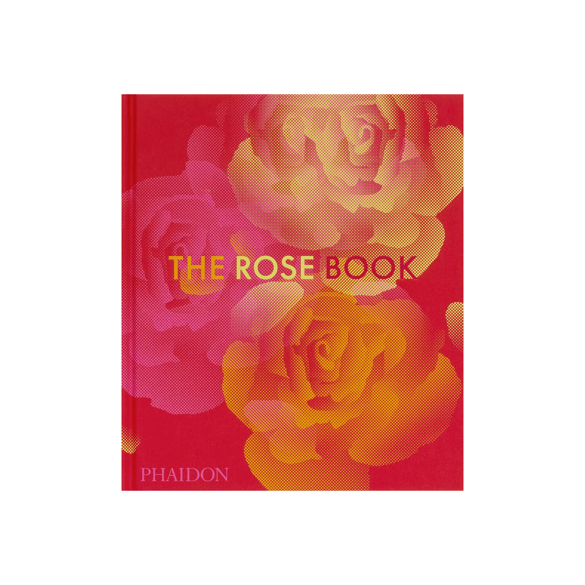 Book titled 'The Rose Book' with a red cover featuring images of roses.