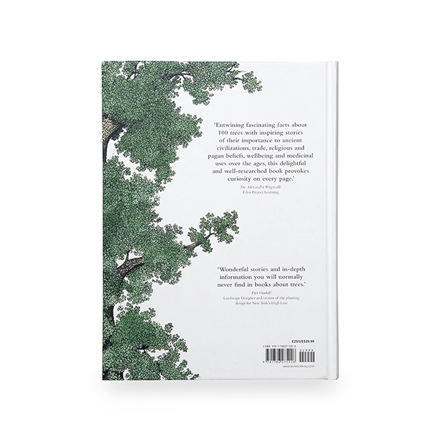 Book cover of 'The Story of Trees' with an illustration of a tree on a white background.