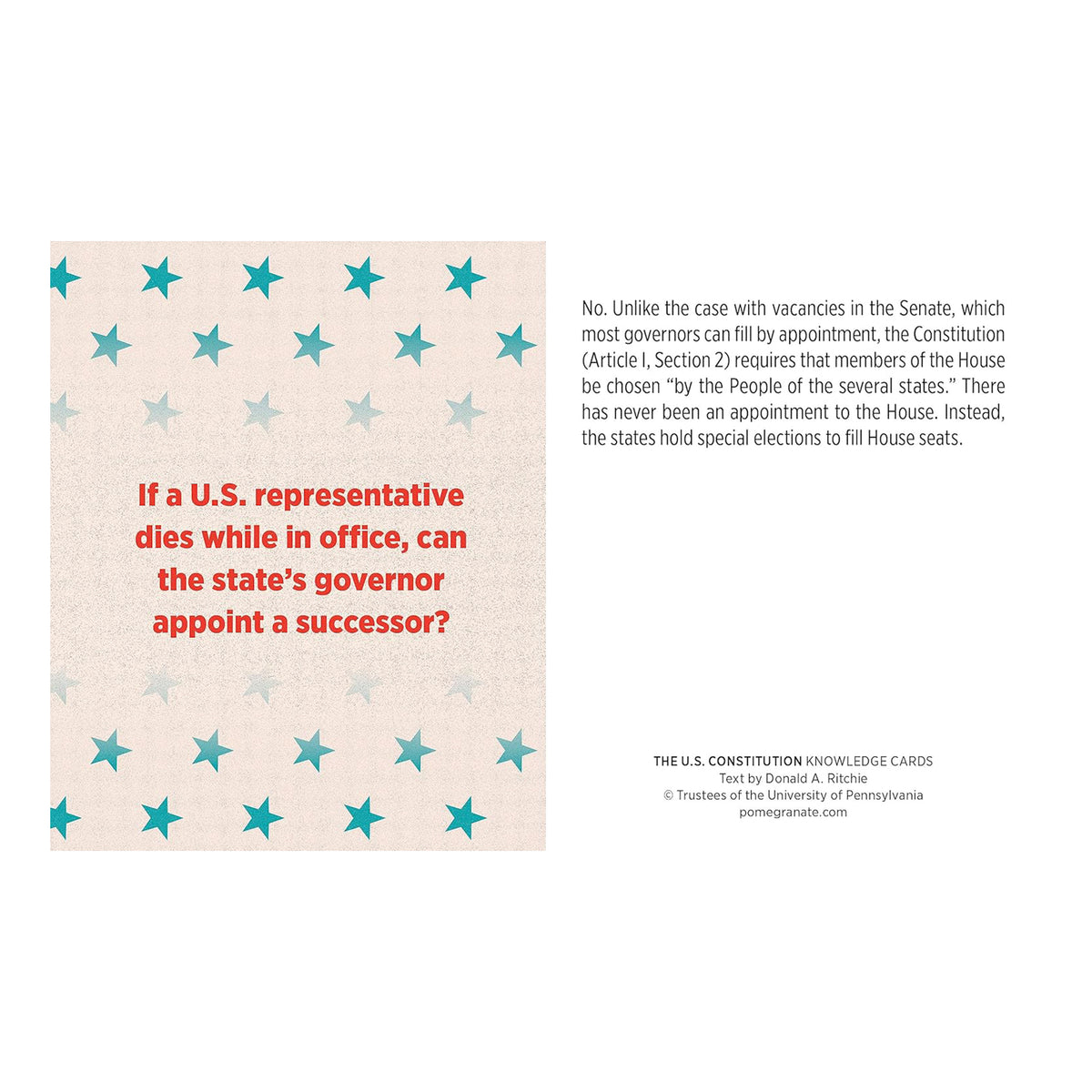 THE U.S. CONSTITUTION QUIZ DECK