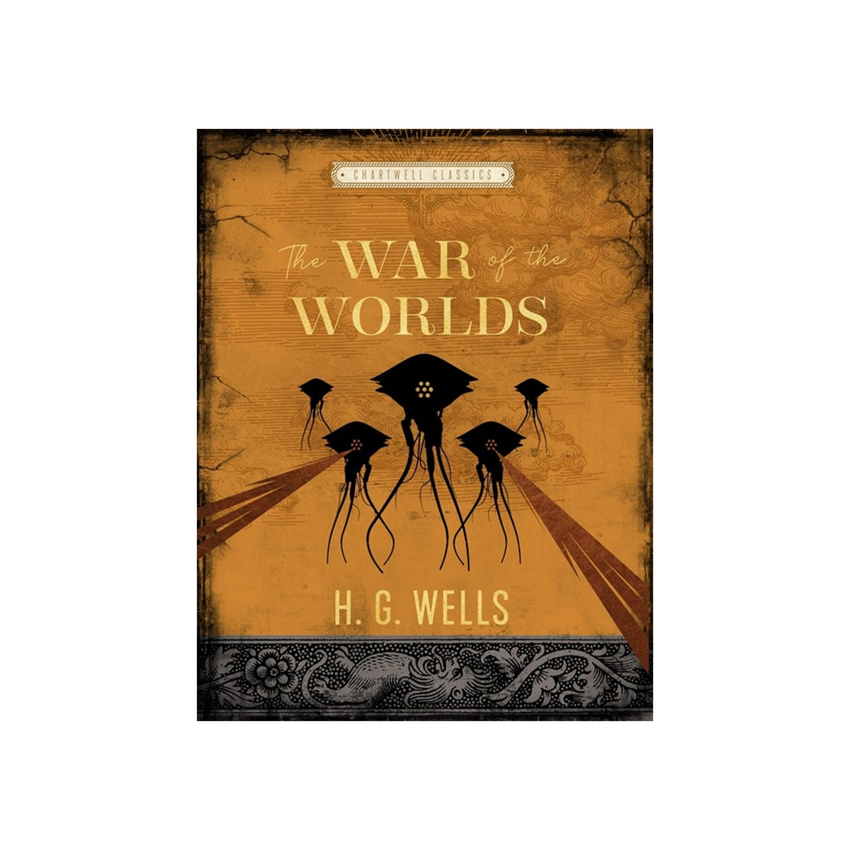 Book cover of The War of the Worlds by H.G. Wells, on a white background.