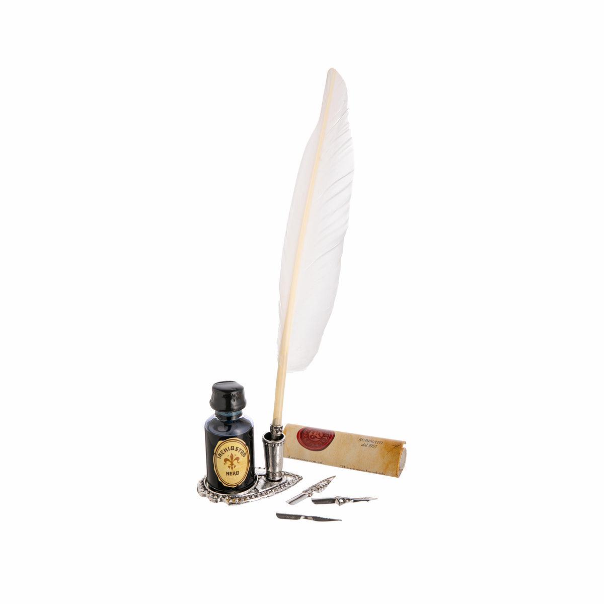 SHAKESPEARE QUILL PEN, NIBS AND INK SET