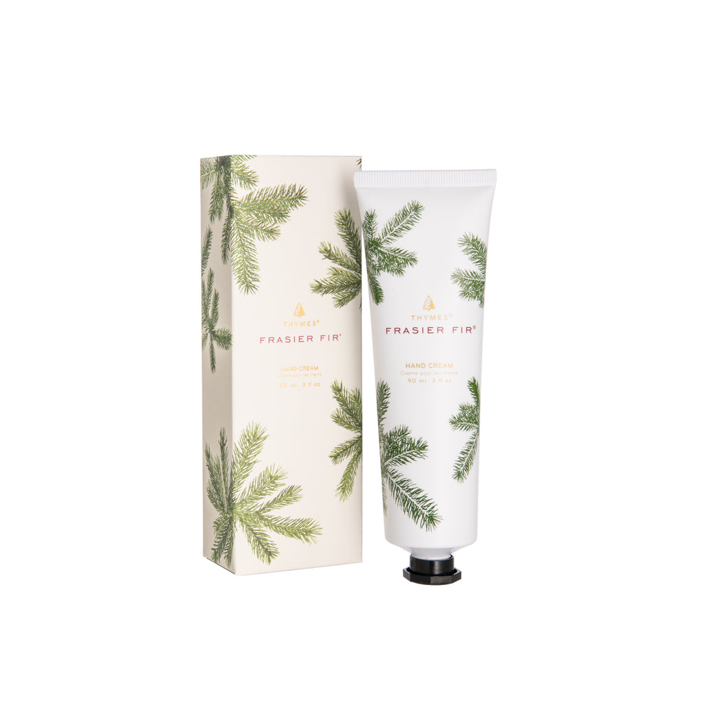 This fir tree hand cream features additional notes of cedarwood, sandalwood, and shea butter. The lotion also contains Vitamin E that helps protect hands. 