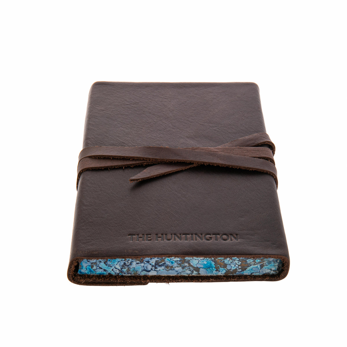 MARBLED EDGE ITALIAN LEATHER JOURNAL