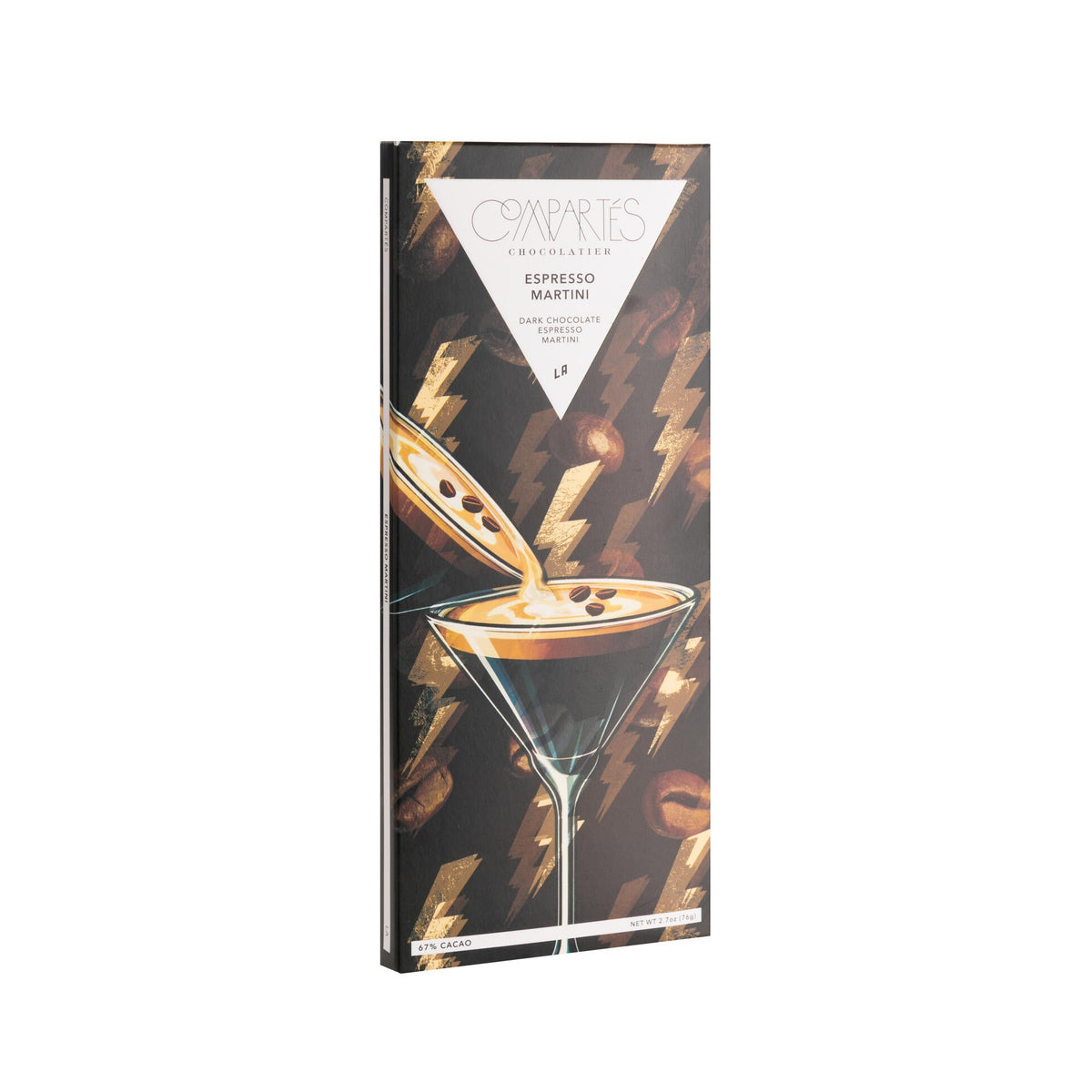 Compartes Espresso Martini coffee chocolate bar on a white background