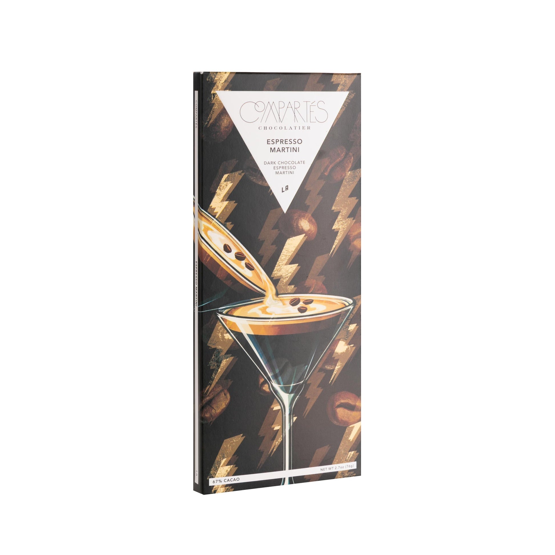 Compartes Espresso Martini coffee chocolate bar on a white background
