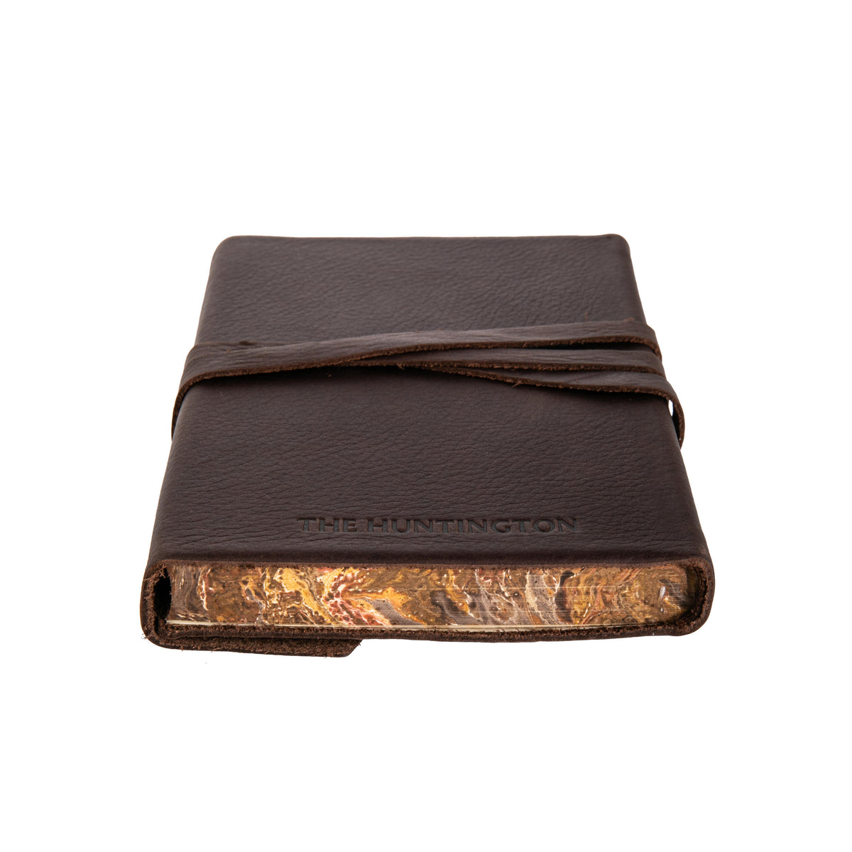 MARBLED EDGE ITALIAN LEATHER JOURNAL