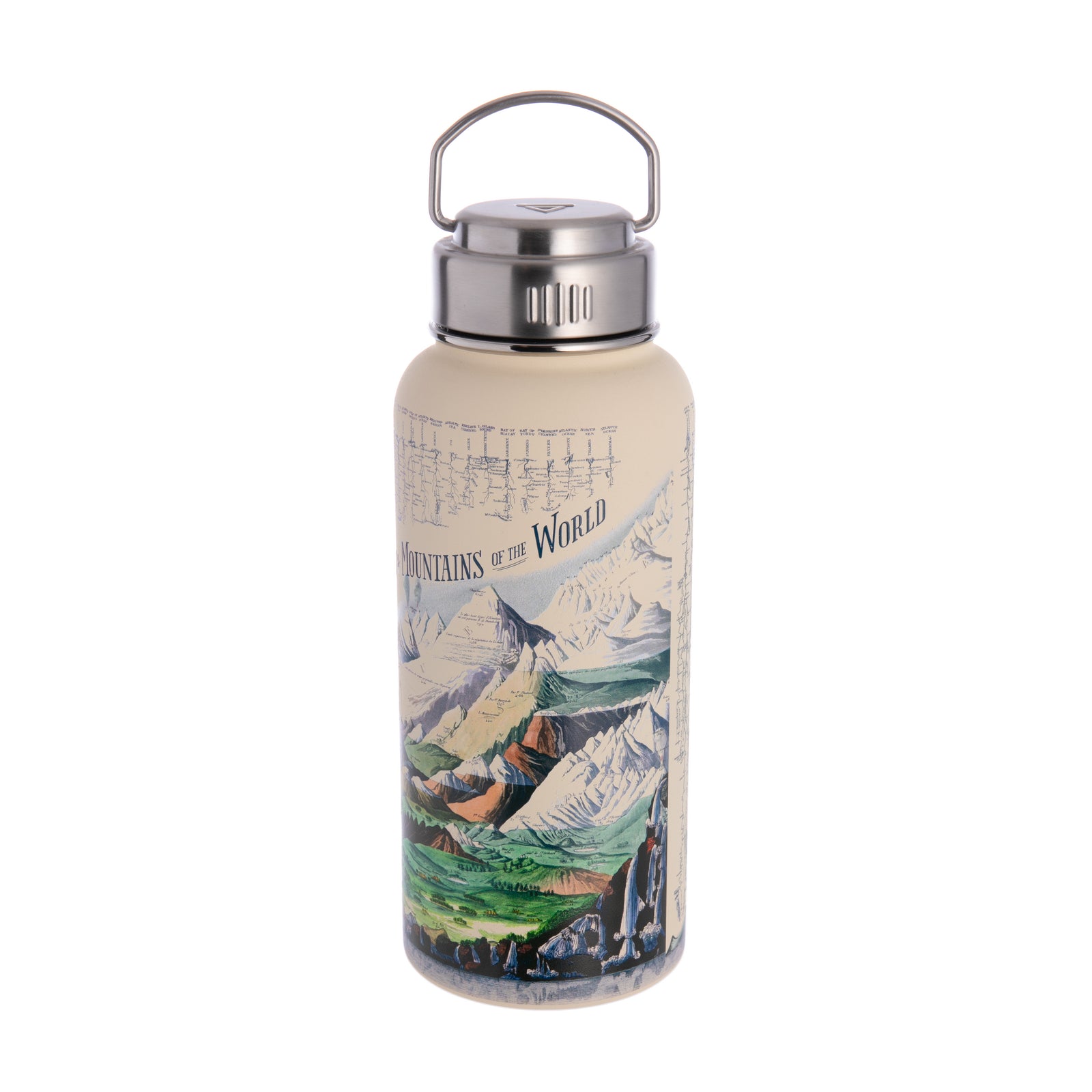Great for taking with you on hikes, or for when you're at your office desk dreaming of nature. With a textured design for a tactile experience, this flask will keep your drink hot or cold. Vacuum insulated 32 oz capacity Materials: High grade stainless steel, silicone seal Dimensions: 9.25" x 3.75" Hand wash BPA-free