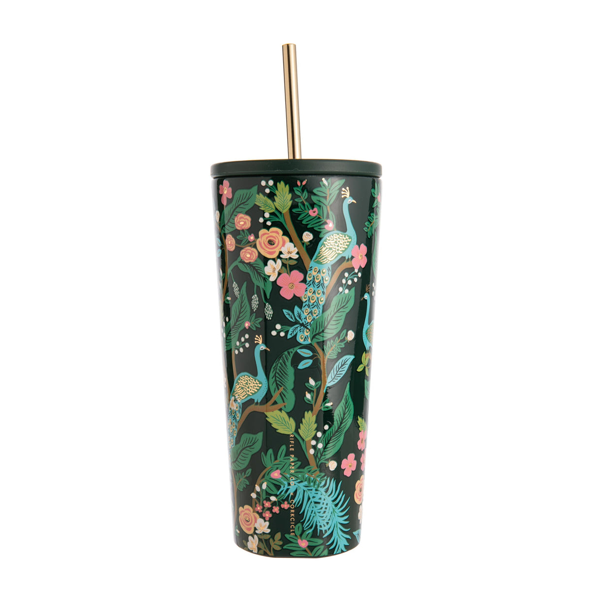Triple insulation, cup holder-friendly, keeps drinks cold for 12 hours. 24 oz, easy-grip flat sides, silicone straw tab, BPA-free. Perfect for any activity.
