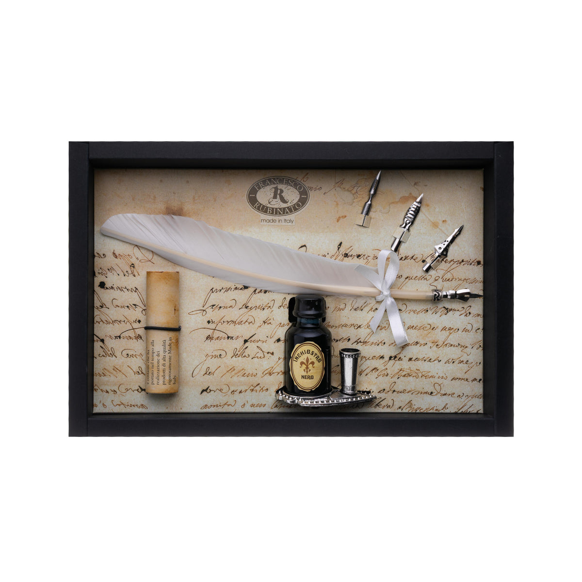 SHAKESPEARE QUILL PEN, NIBS AND INK SET