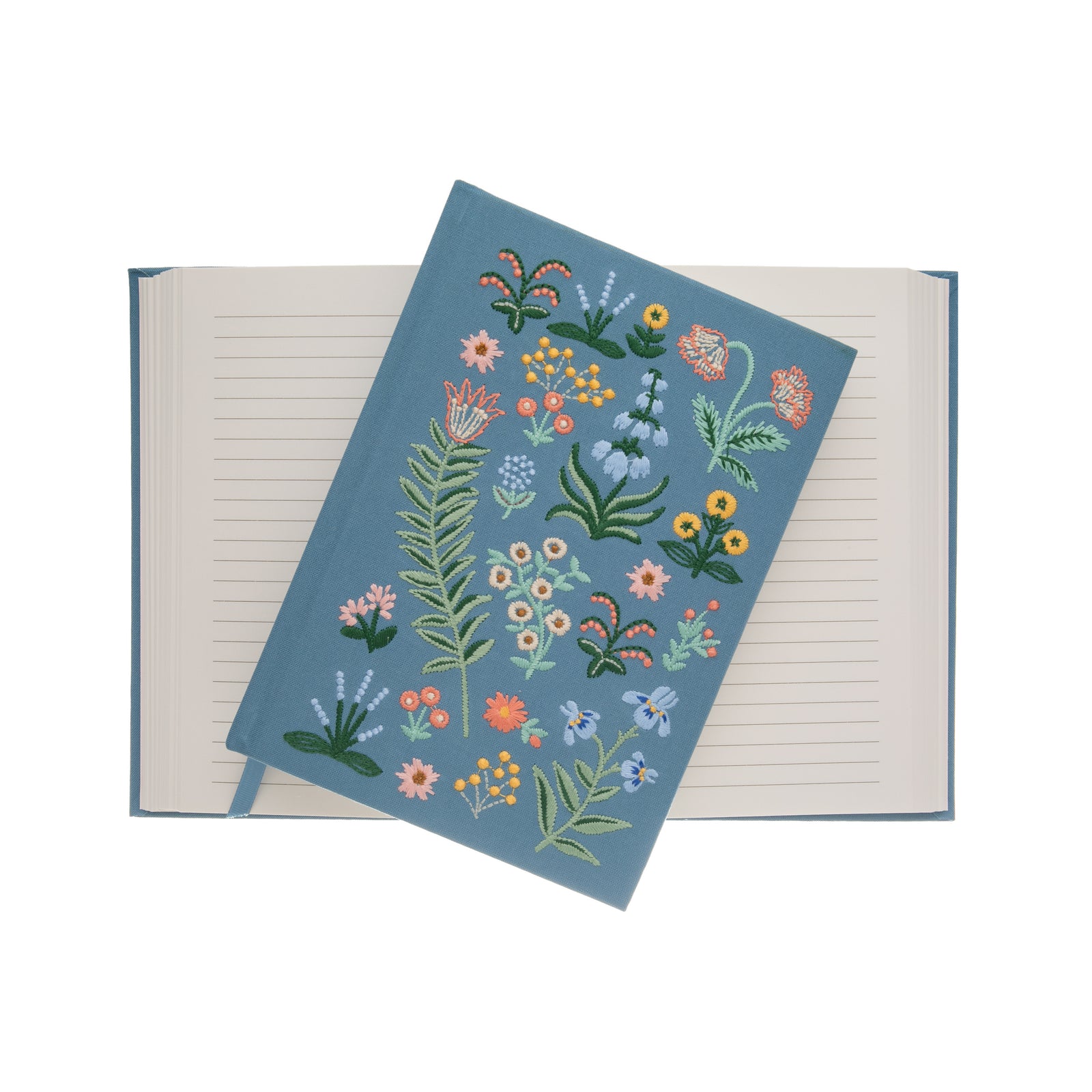This elegant notebook is designed to inspire creativity. Use it for sketches, writing stories, journaling, or taking notes. The gorgeous floral embroidery and high-quality lined paper give it a rich look and feel. Its cover design can also work as an accent piece in your home decor.  8" × 5.75". 400 ruled pages.