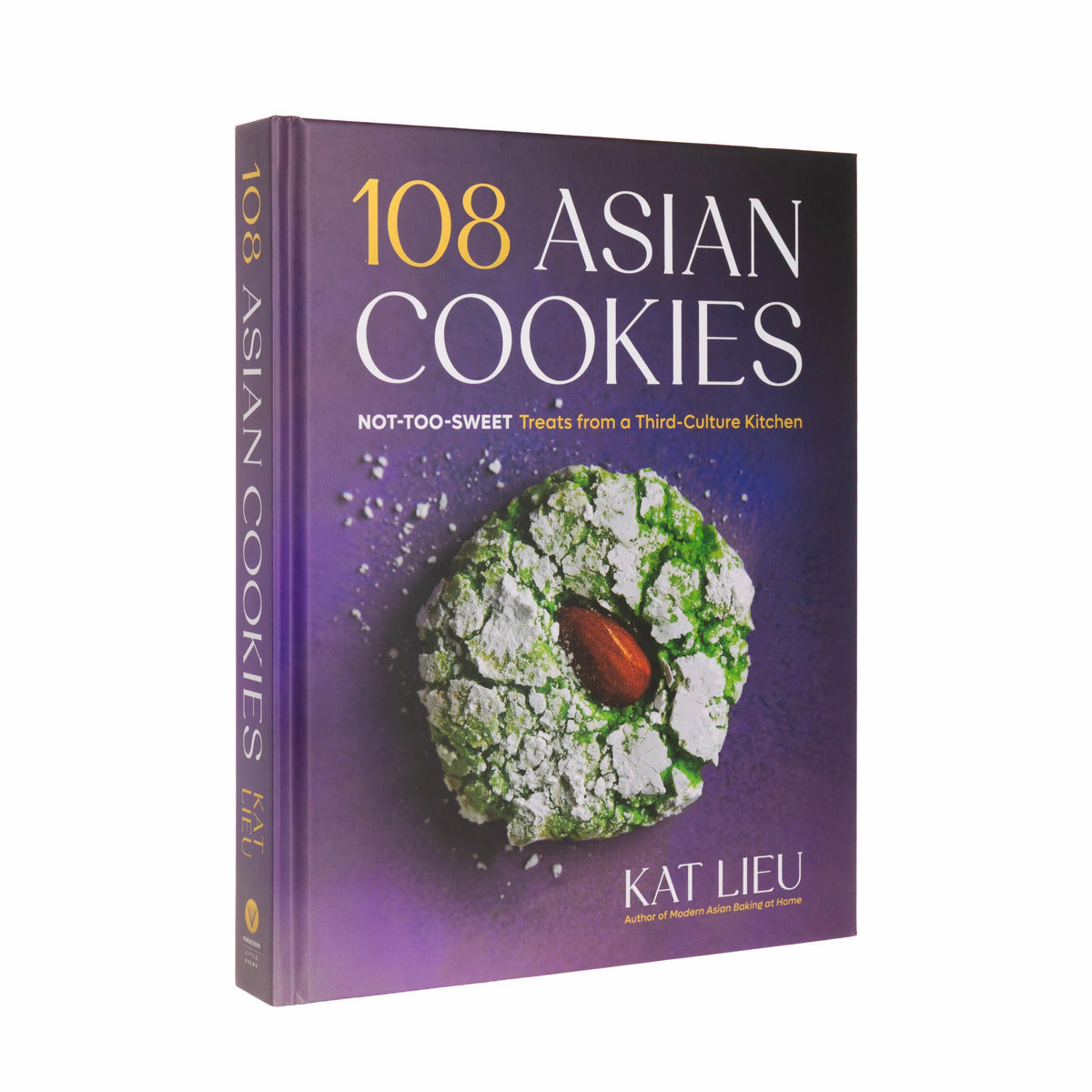Book titled &#39;108 Asian Cookies&#39; by Kat Lieu on a white background