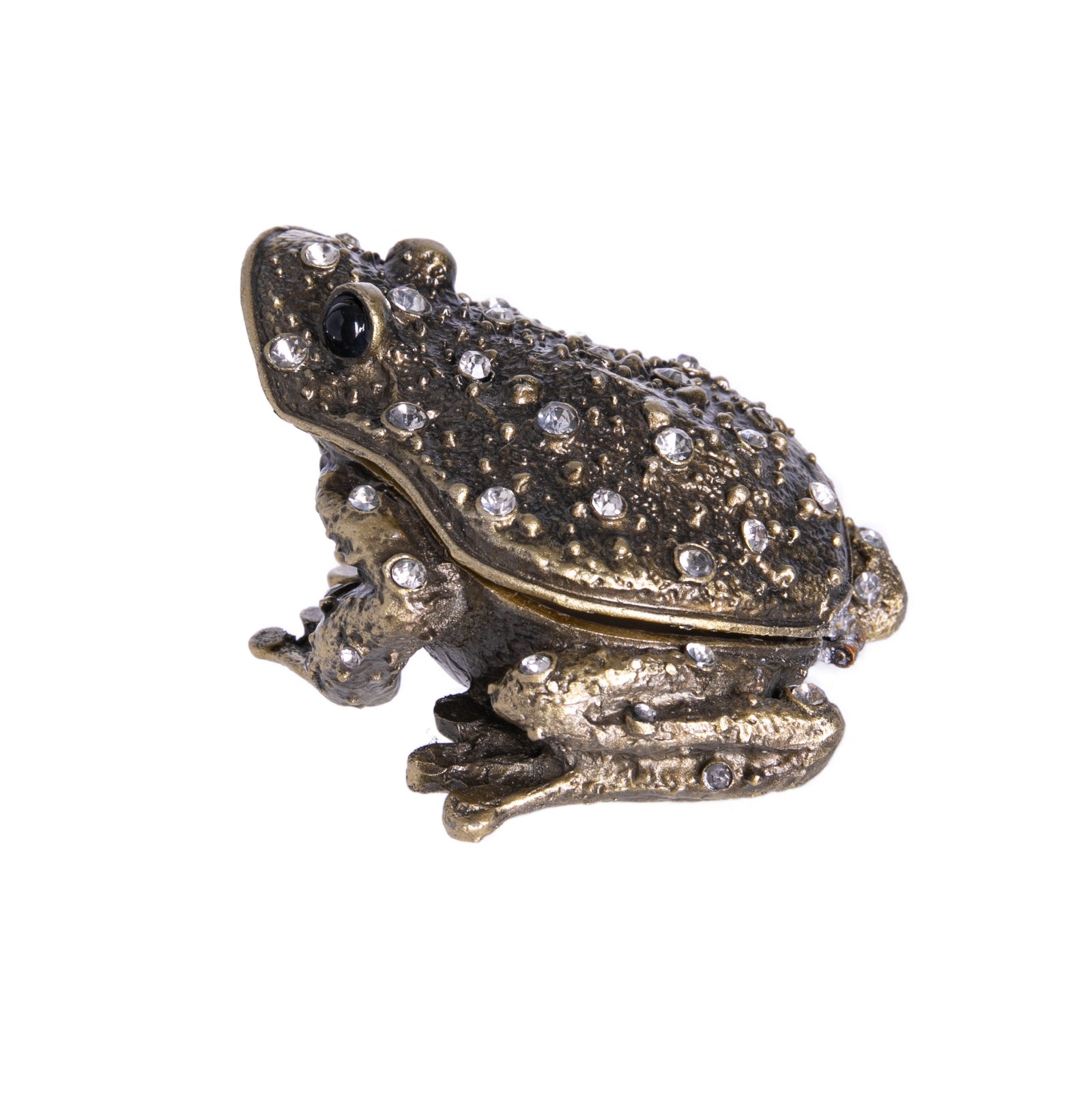 This fabulously decorated toad is actually a storage box, and its mouth opens to store any small items you may want to keep hidden or enclosed.