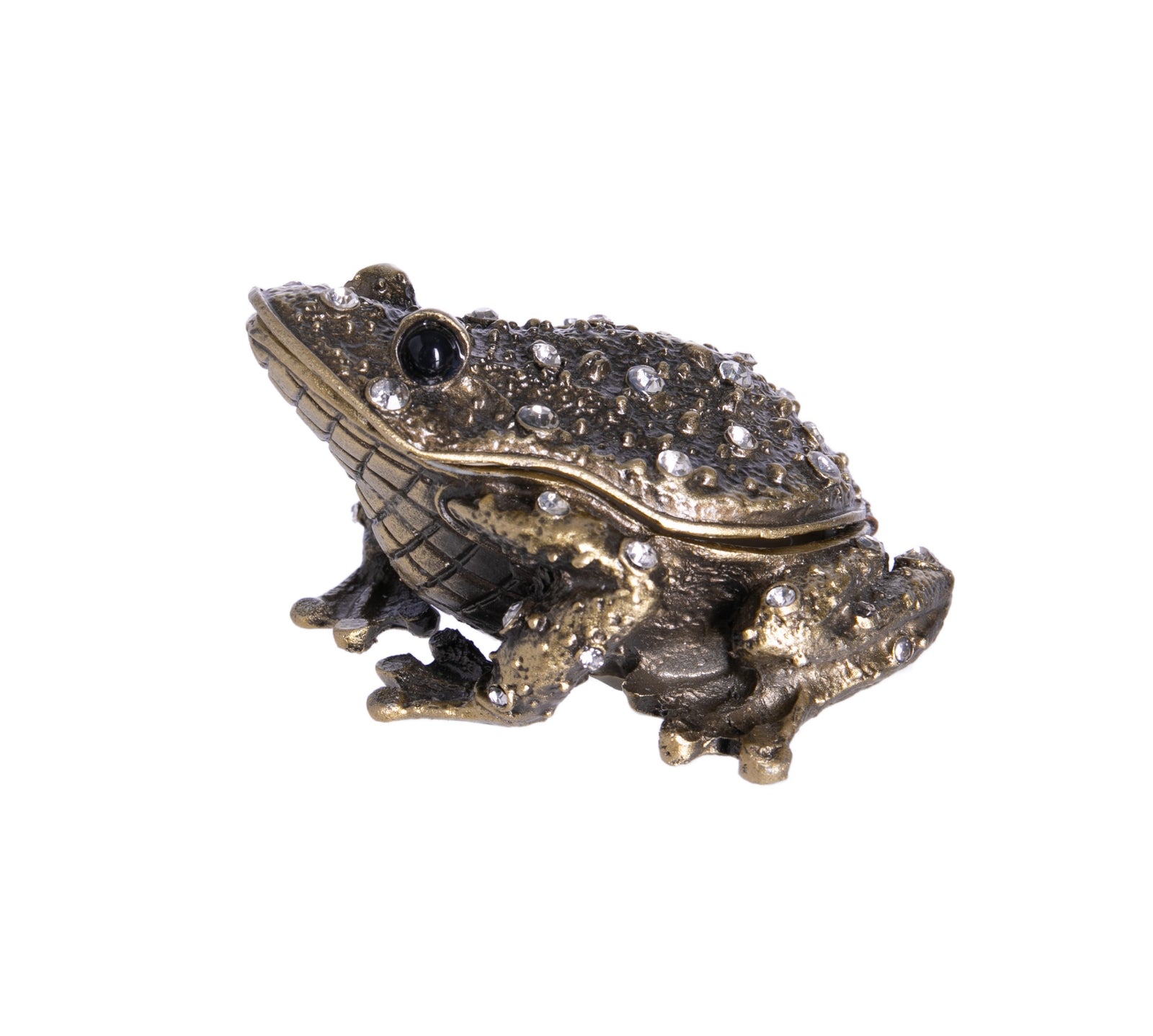 This fabulously decorated toad is actually a storage box, and its mouth opens to store any small items you may want to keep hidden or enclosed.