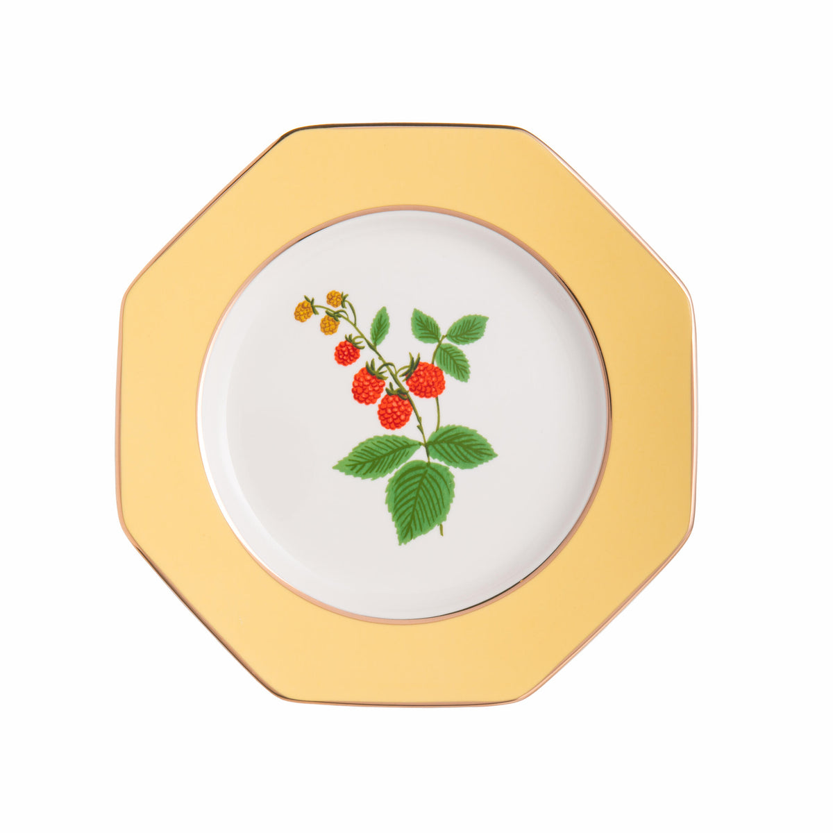 BOTANICAL PORCELAIN DESSERT PLATE SET