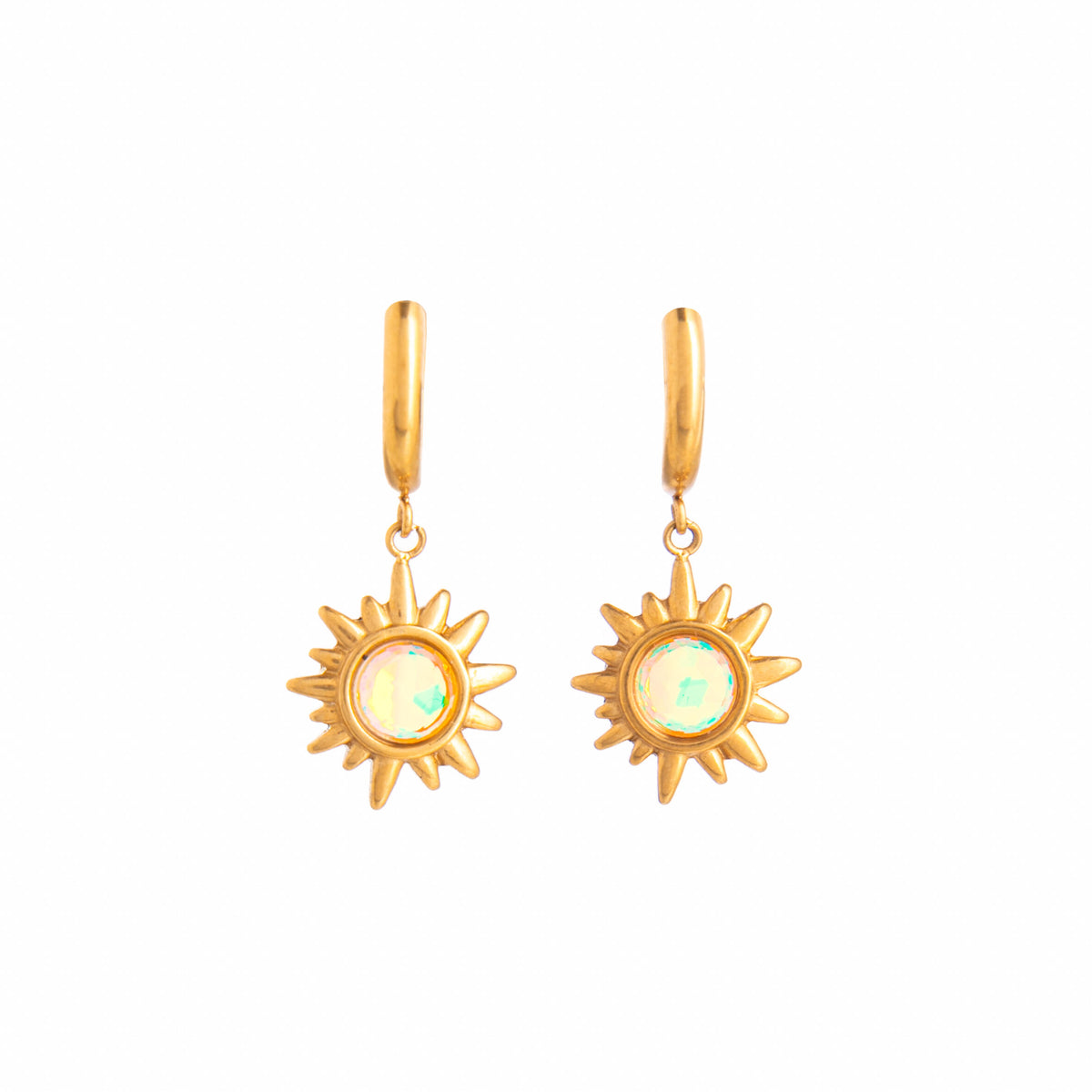 SUNBURST CRYSTAL EARRINGS