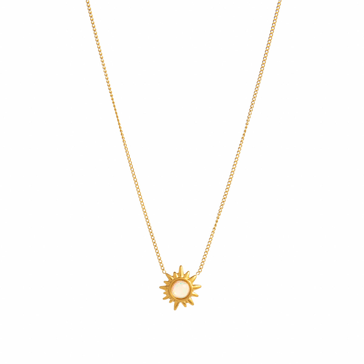 SUNBURST CRYSTAL NECKLACE