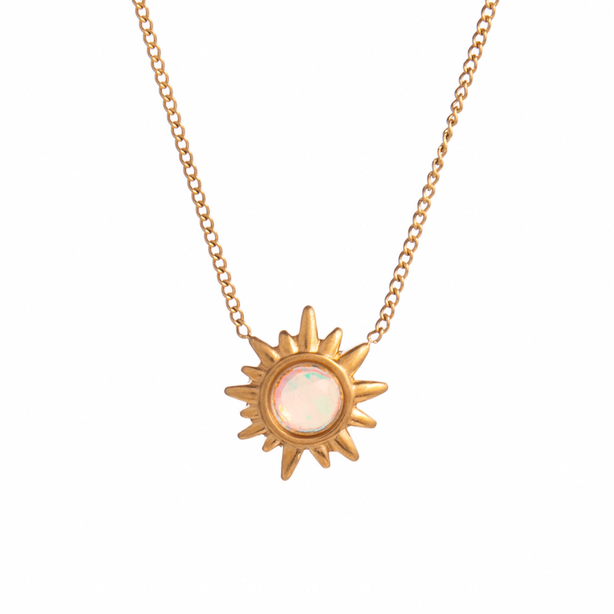 SUNBURST CRYSTAL NECKLACE
