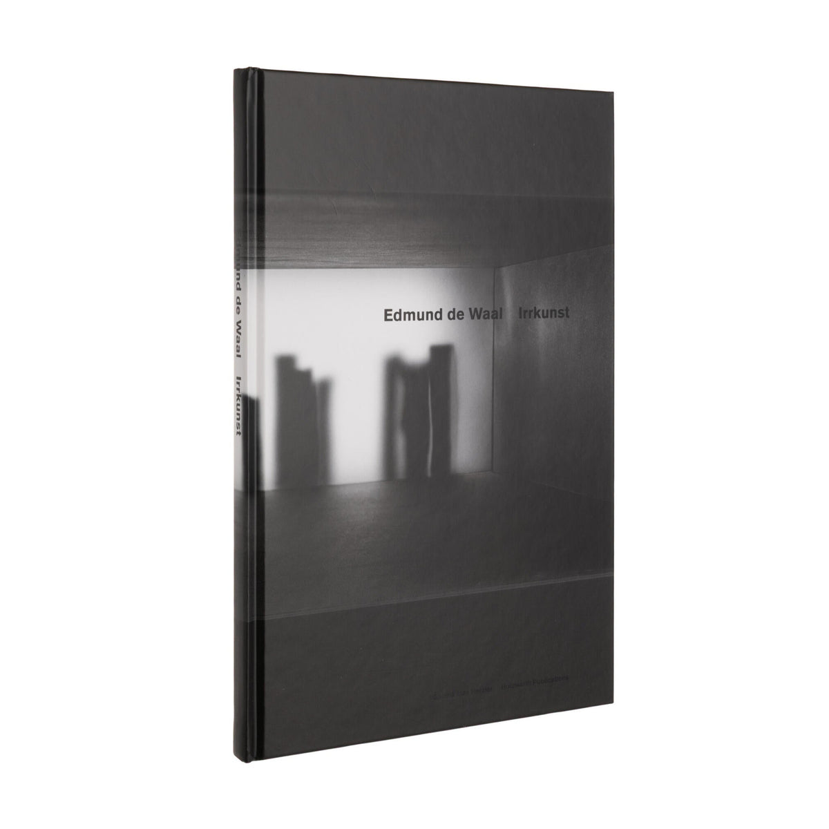 Book titled &#39;Edmund de Waal: Irukunst&#39; with a black and white interior image on the cover.