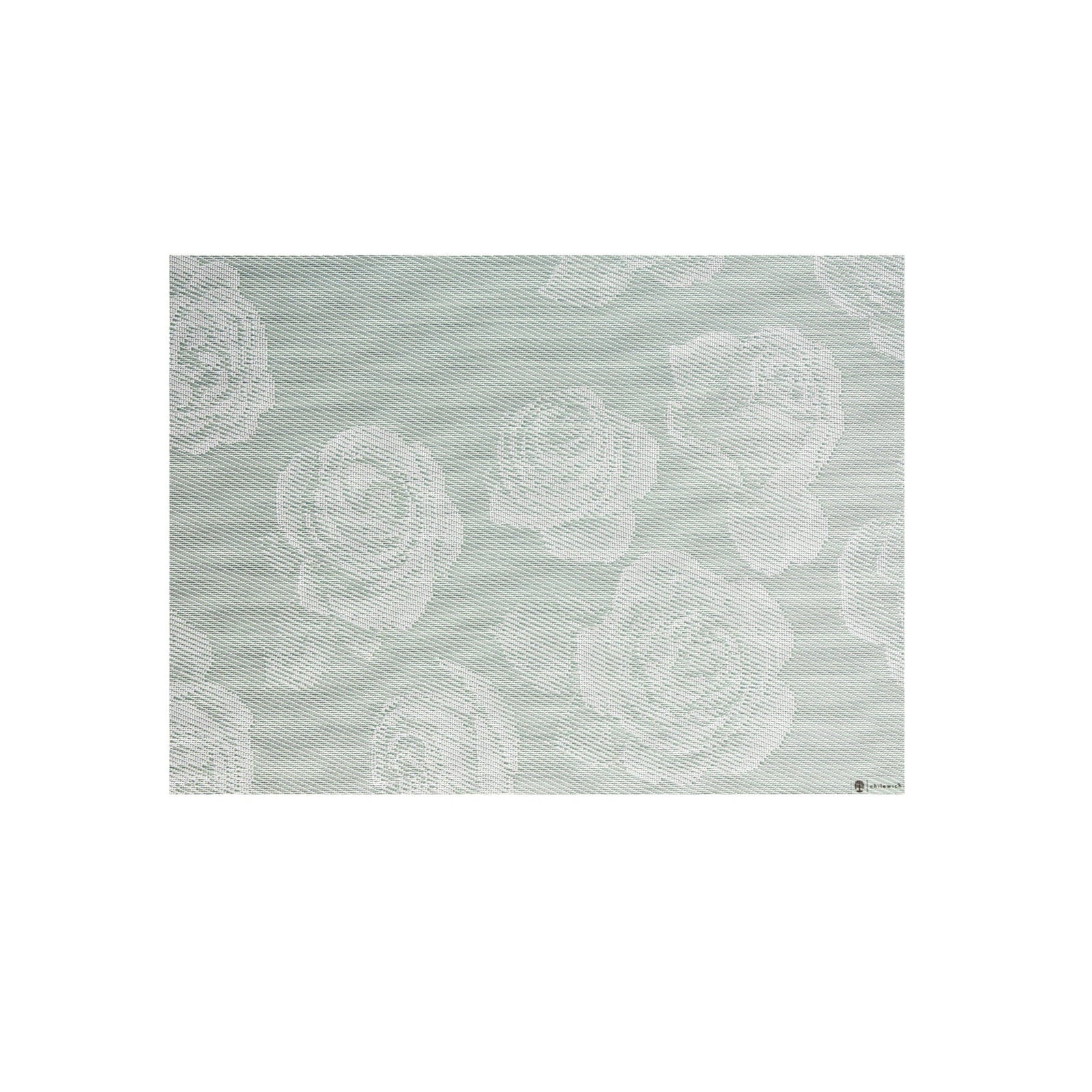 These charming placemats feature a repeat pattern of abundant, blooming cabbage roses. When flipped over, the colors are reversed, offering two distinct looks in each mat. Woven from a unique, durable, wipeable material with a 25% vegetable content. Dimensions: 14" x 19" Material: Terrastrand yarns with 25% renewable vegetable content. Free of phthalates.