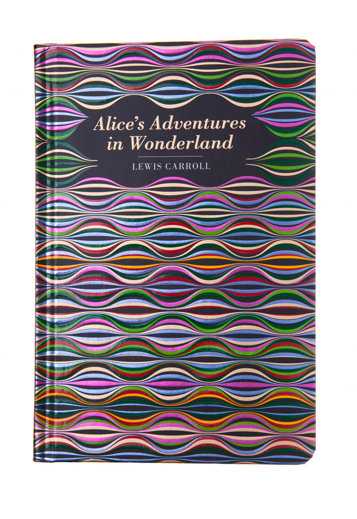 The classic Alice's Adventures in Wonderland by Lewis Carroll comes in a new edition with a gorgeously decorative embossed cover. This remarkable cover makes this beloved title feel extra special. Lewis Carroll's tale of Alice's surreal adventures in Wonderland has enchanted readers of all ages since it first appeared in 1865. 112 pages. Hardcover