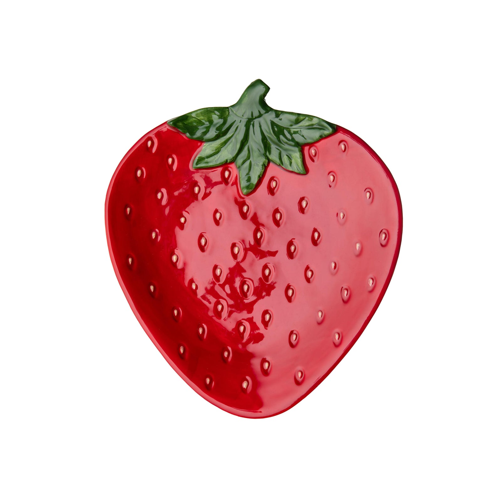 Hand-painted, glazed, food-safe. Perfect for serving appetizers, desserts, or as a decorative kitchen accent. 10" x 9". Ideal for summer gatherings.