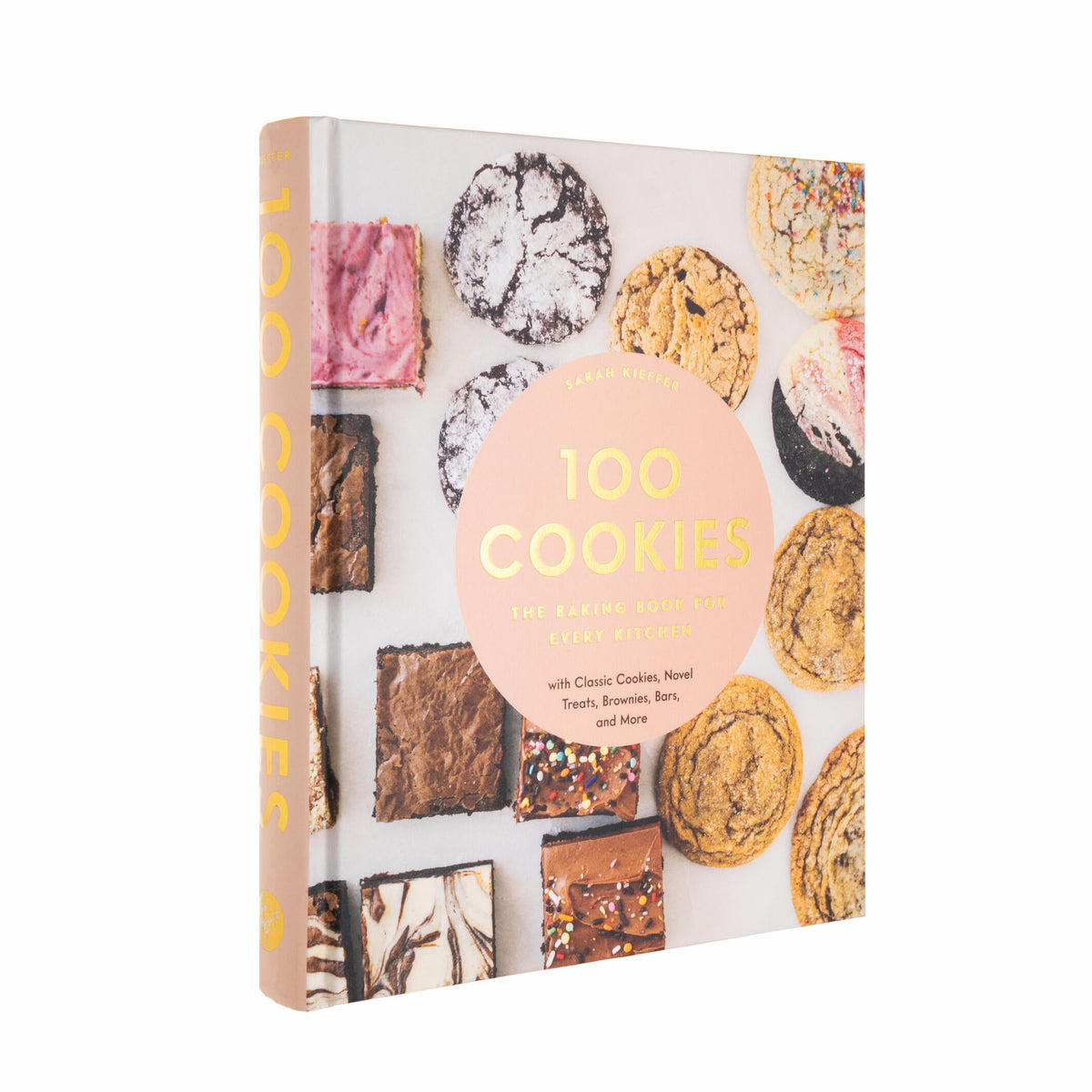 Book titled '100 Cookies' with images of various cookies on the cover