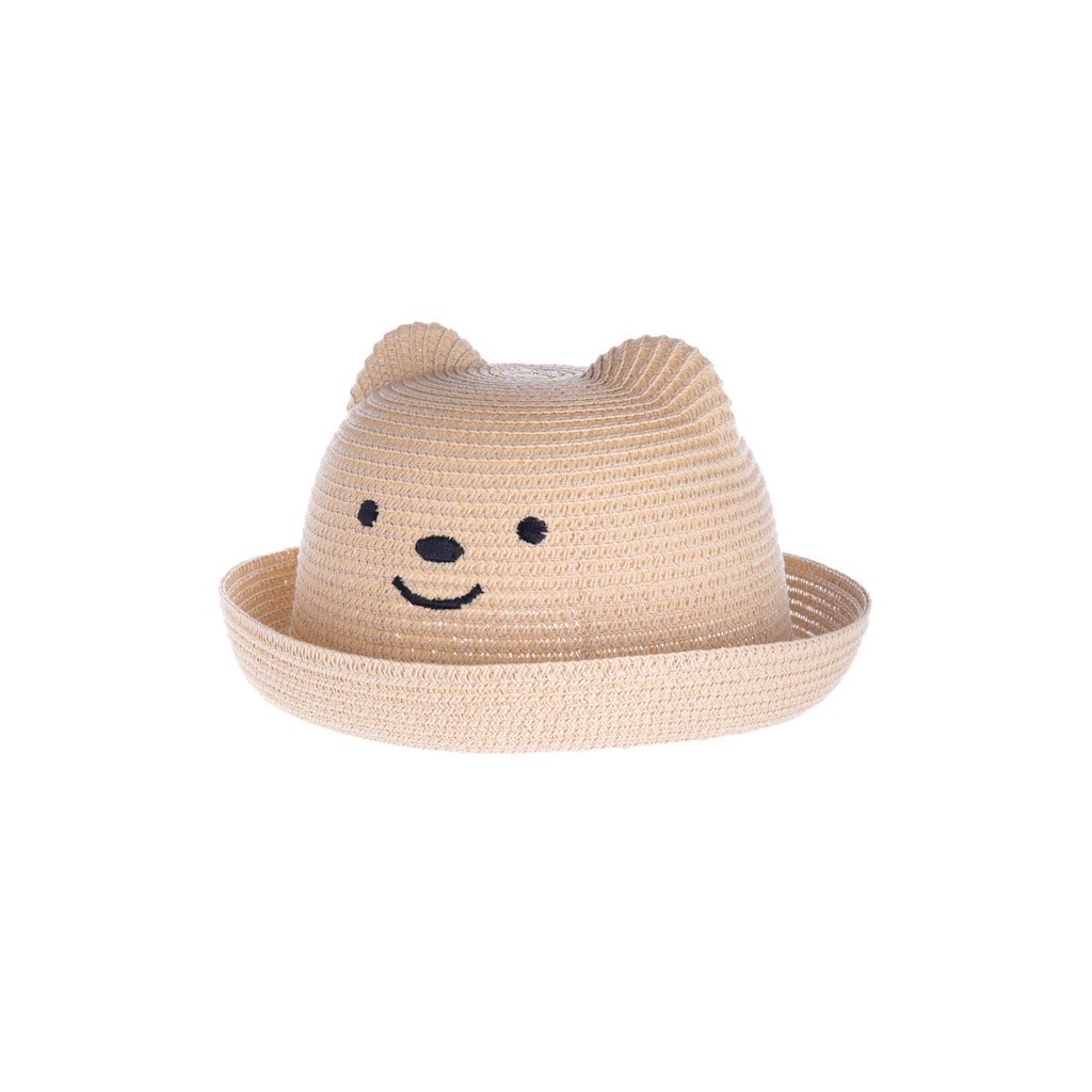 This fun yet functional hat has the cutest bear face embroidered and two little ears on the top! This hat is perfect for travel and on-the-go adventures.