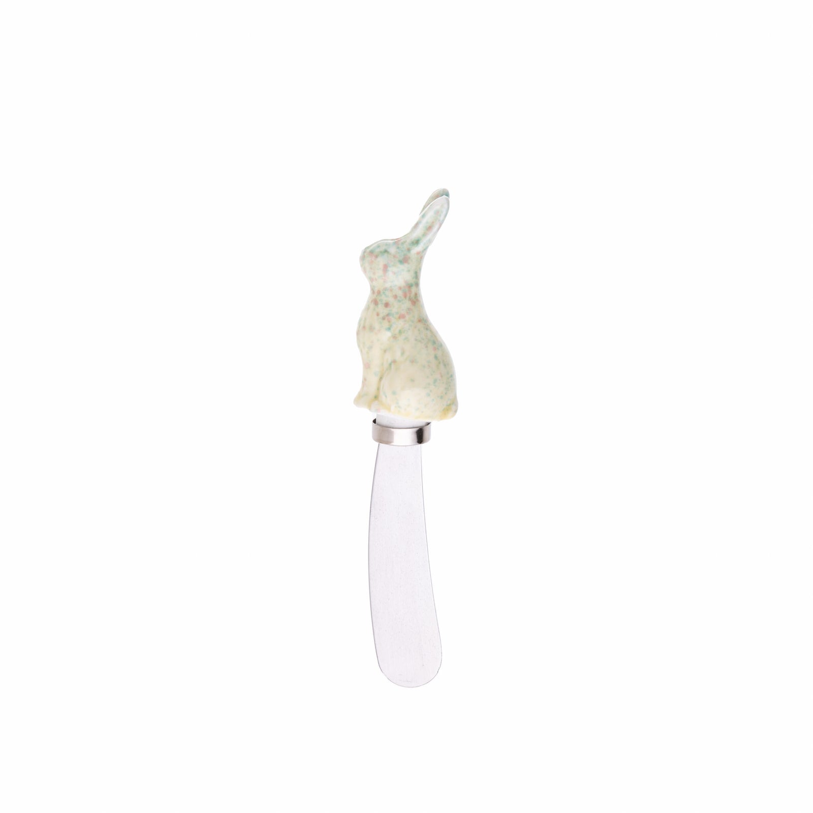 Spread some springtime joy with these ceramic bunny spreaders! With its handpainted ceramic handle and stainless steel blade, it's functional and beautiful.