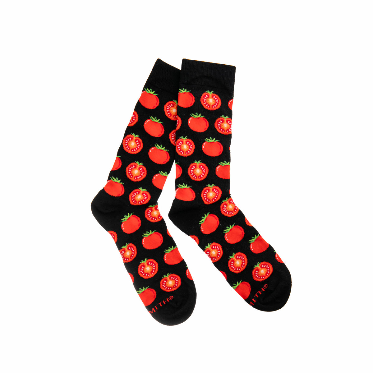 TANTALIZING TOMATOES SOCKS - BLACK