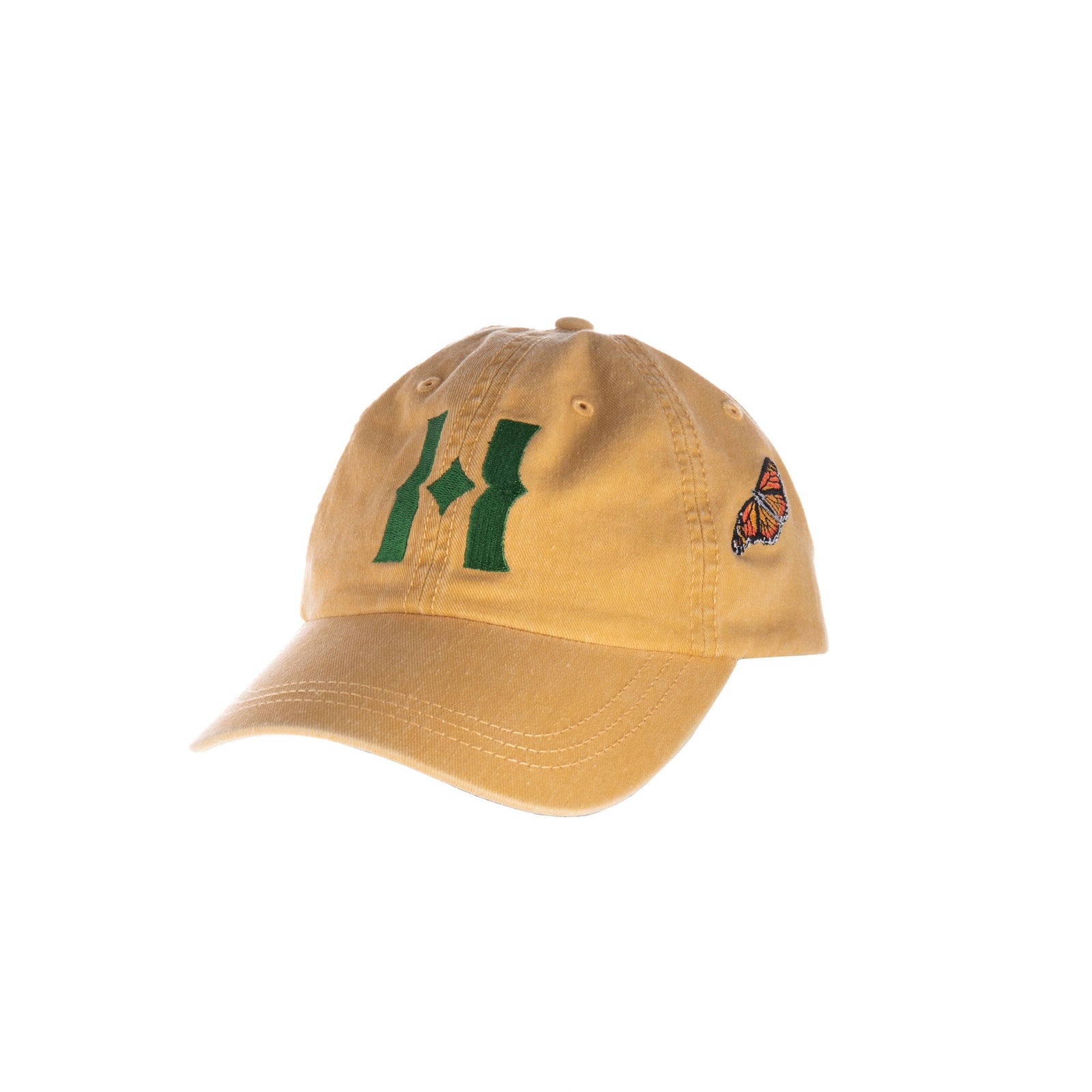 This cap features our new “H” monogram embroidered in vibrant colors on the front, a beautiful butterfly on the side, and our new wordmark on the back.