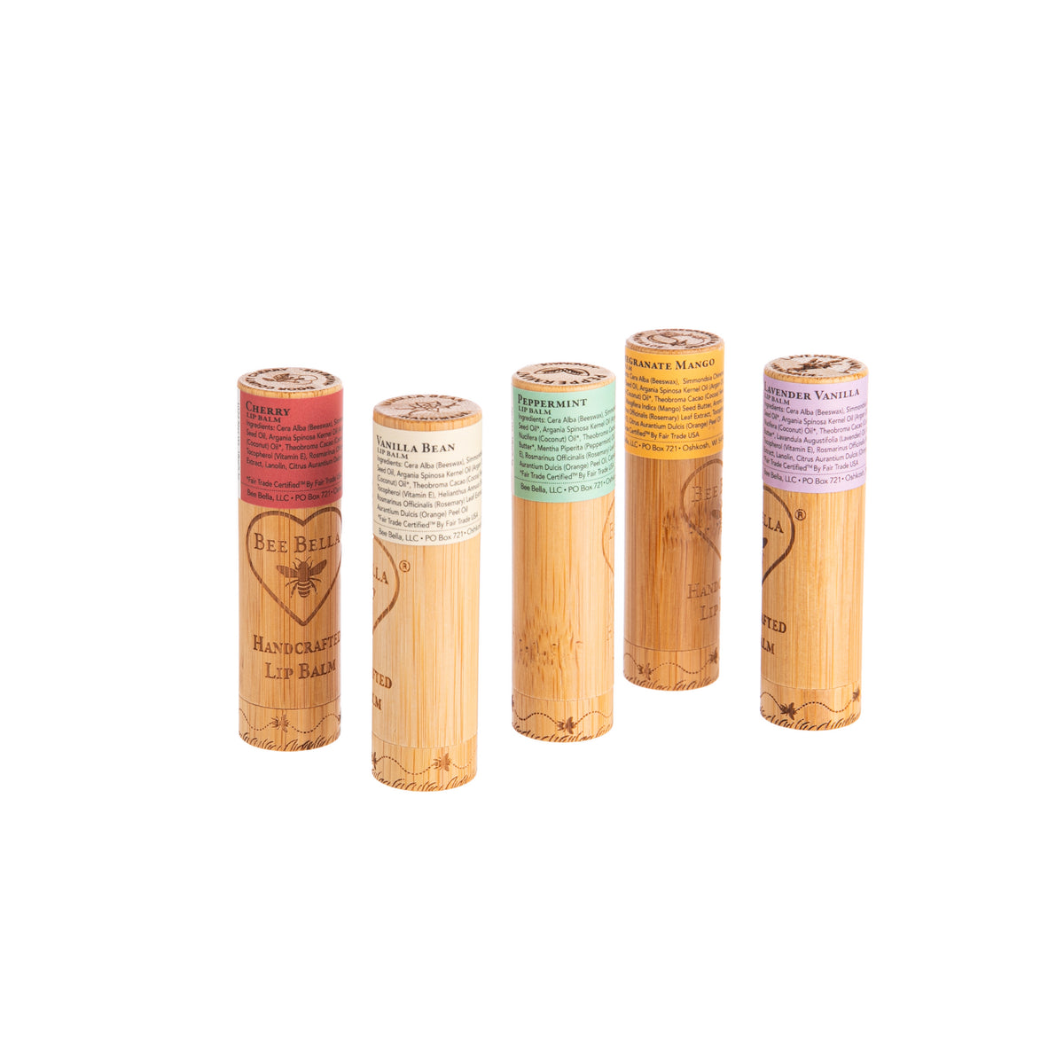 NATURAL BEESWAX LIP BALM - SET OF 5